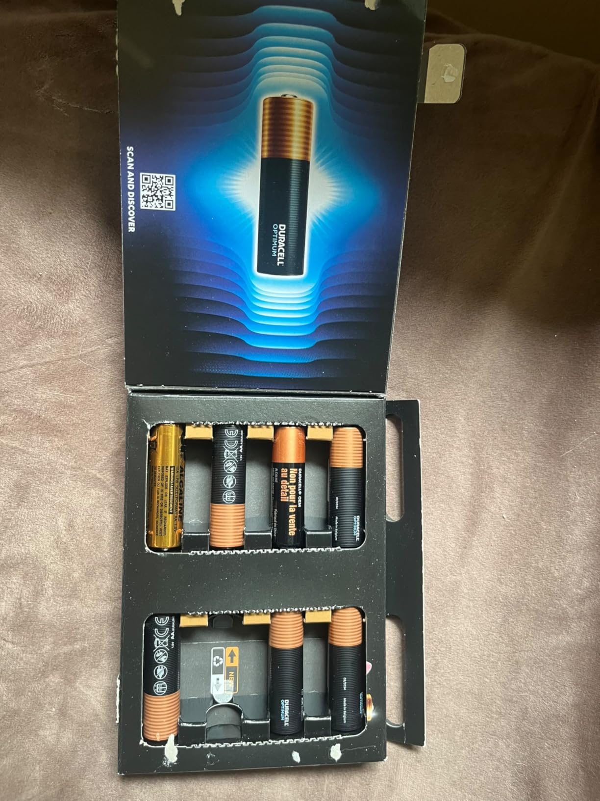 Duracell Optimum Batterie Alcaline AA 1,5V 8 pezzi boost