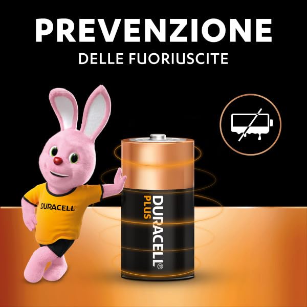 Duracell Plus LR14 batterie alcaline C confezione da 20 lunga durata