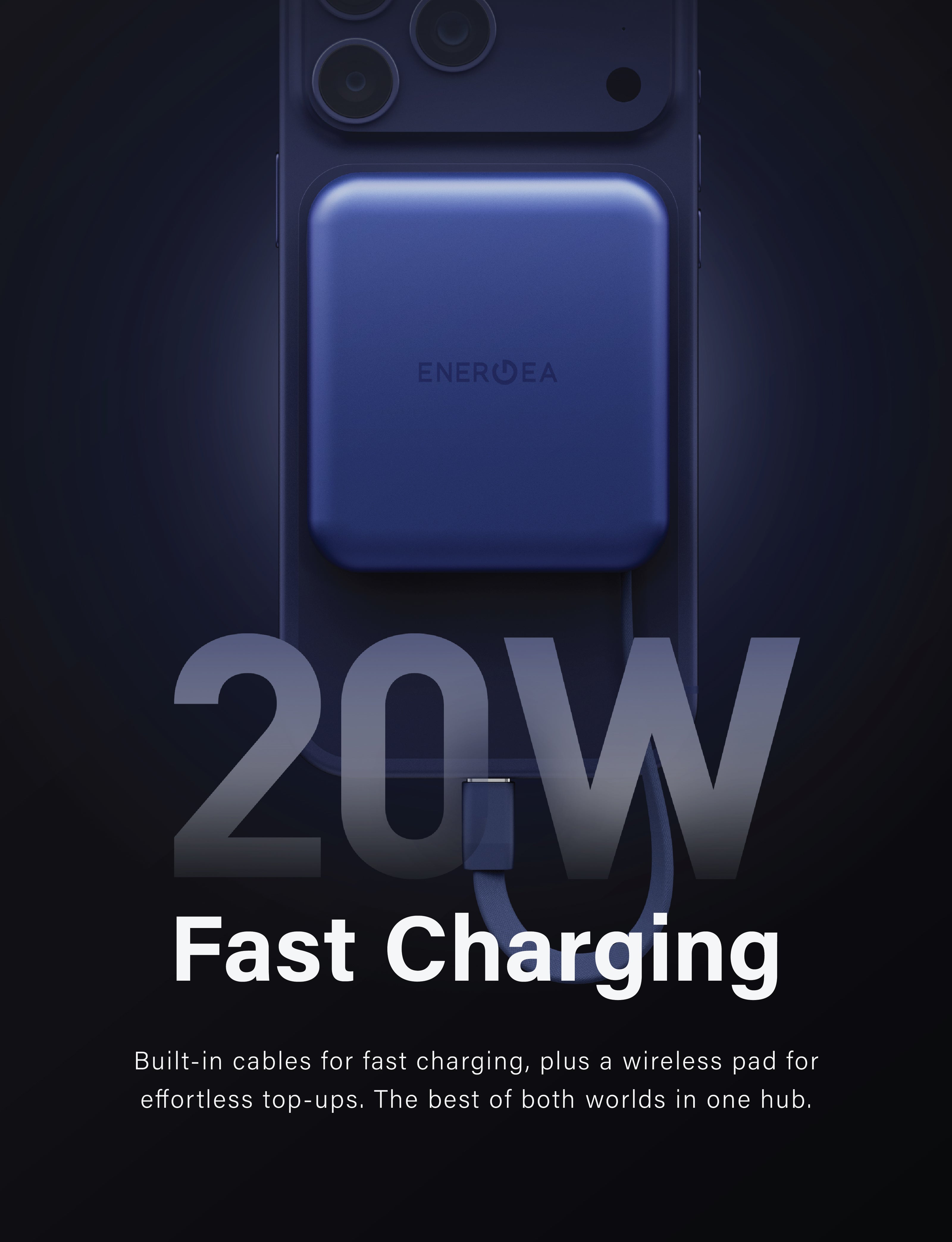Energea MagPac Mini Plus power bank magnetico 10000mAh nero