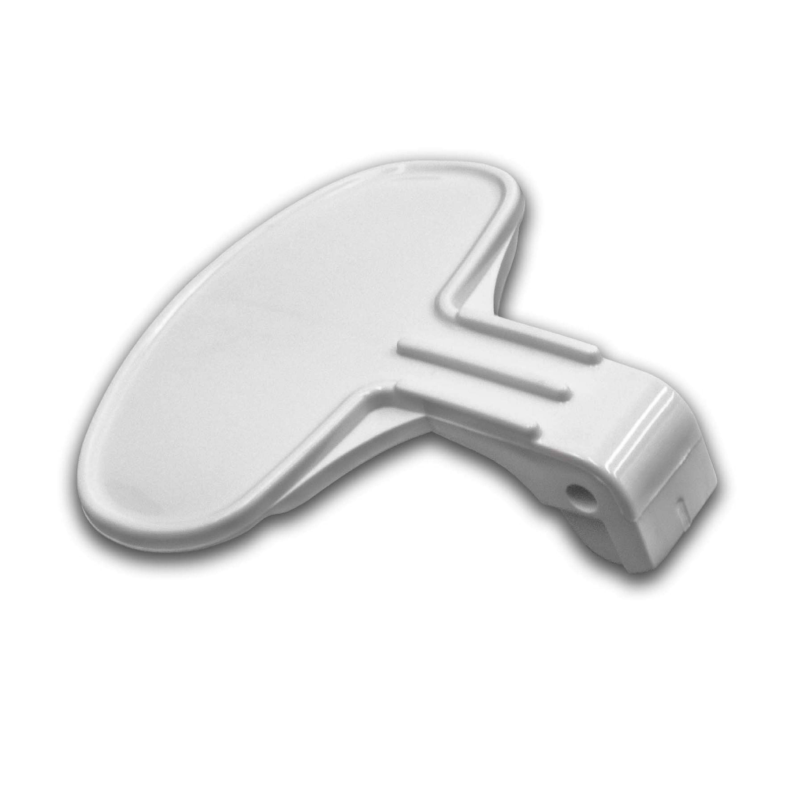 vhbw Maniglia Hoover HN5060 oblò lavatrice plastica bianca