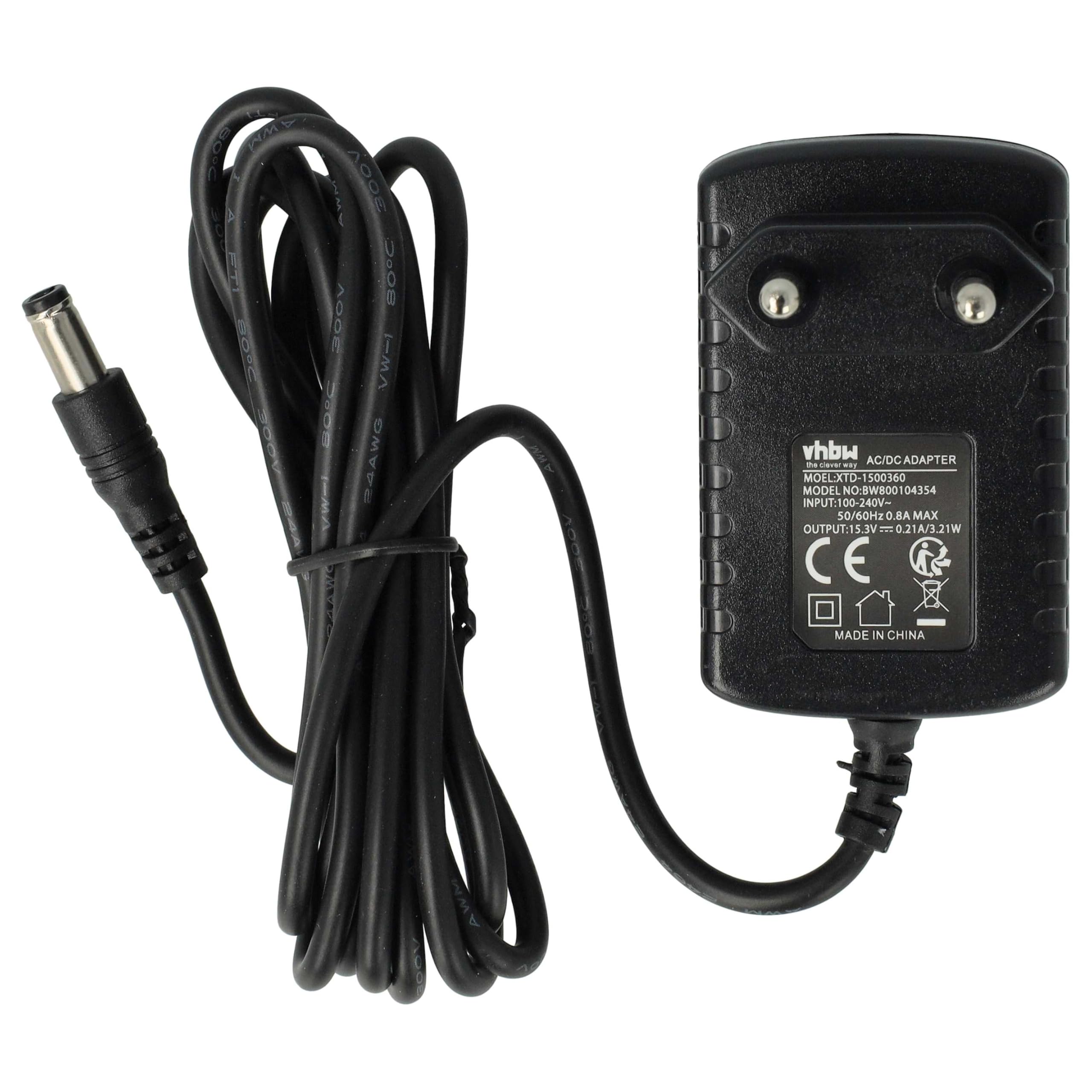 vhbw Alimentatore Black Decker EPC12 12B 150 cm nero
