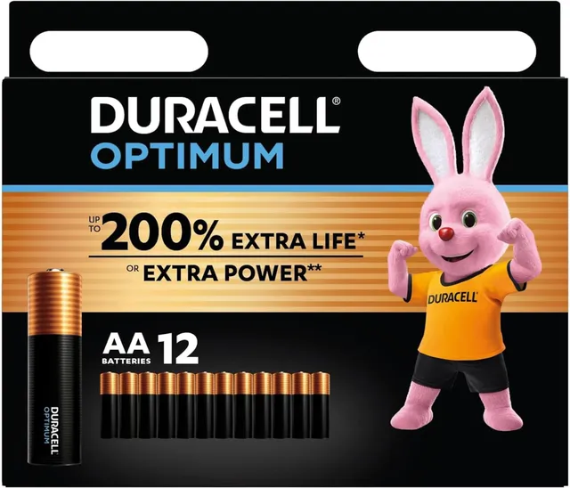 Duracell Optimum MX1500 batterie AA 12 pezzi alcaline