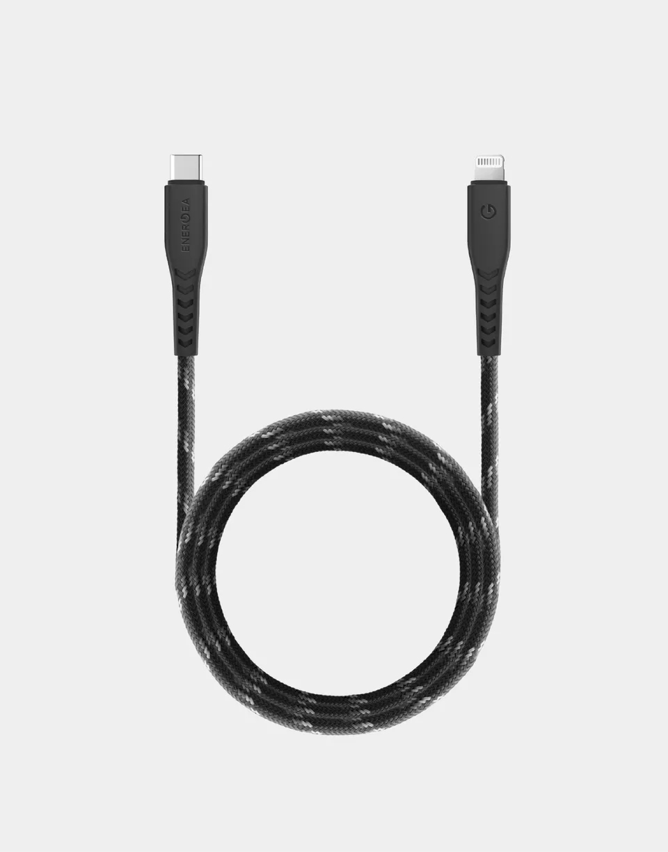 Energea NyloFlex cavo Lightning USB-C 1,5m nero intrecciato