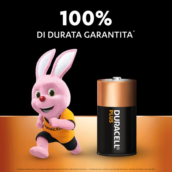 Duracell Plus LR14 batterie alcaline C confezione da 20 lunga durata