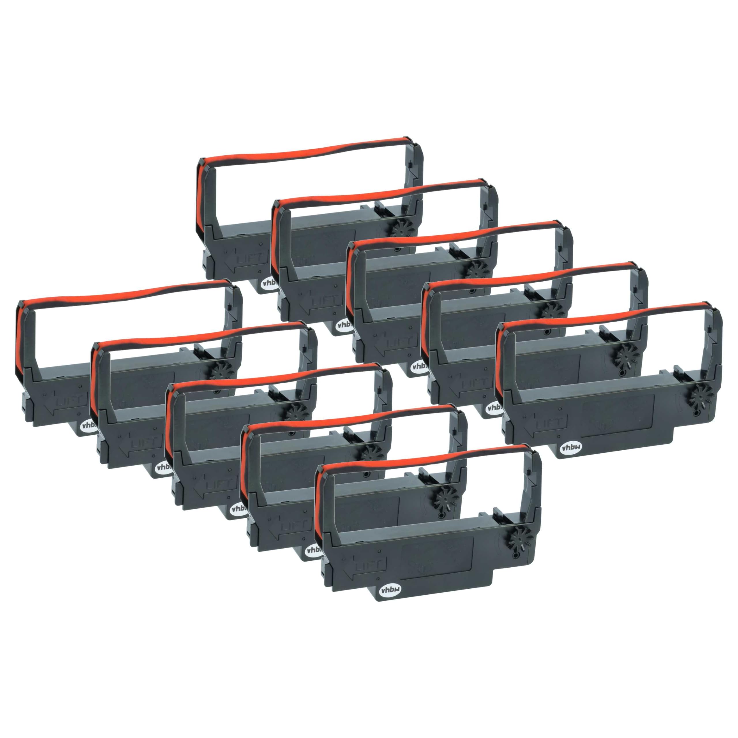 vhbw Nastri Inchiostrati per Bixolon SRP 275 nero-rosso 10pz