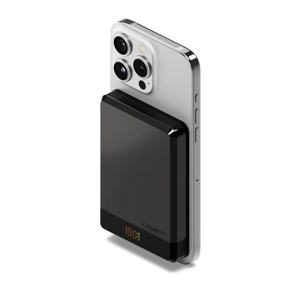 Cygnett MagSlim Power Bank Wireless Magnetico 10K Nero 10W