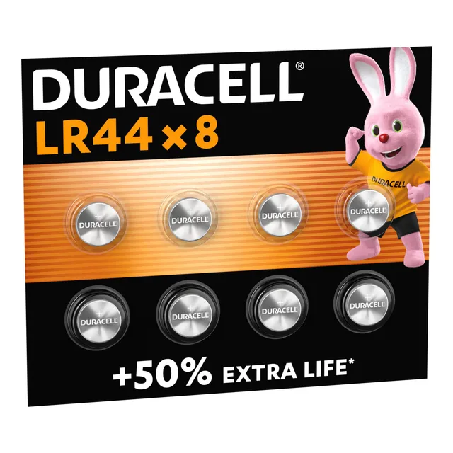 Duracell LR44 batterie alcaline 1,5V da 8 pezzi