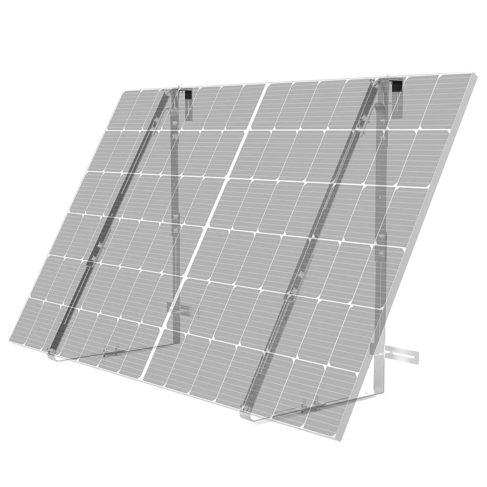 Leicke Supporto pannello solare balcone alluminio lungo