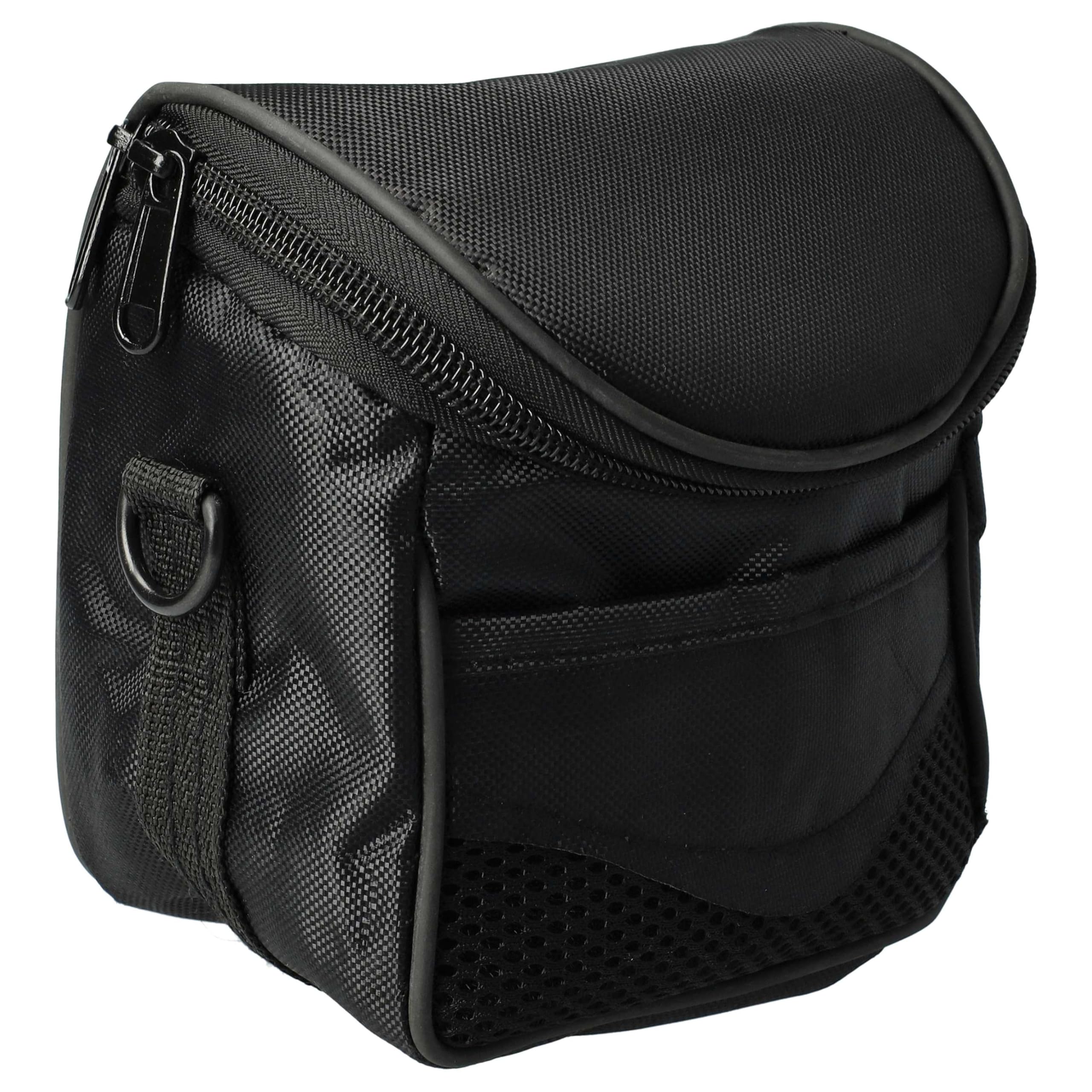 vhbw Custodia universale M borsa fotocamera nera da cintura