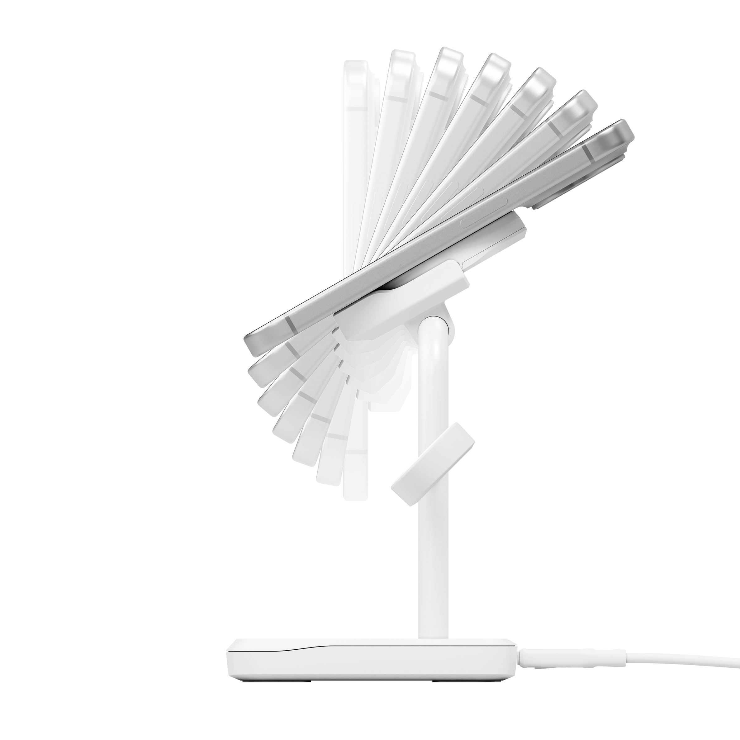 Cygnett ChargeBase Caricabatterie Wireless 3-in-1 15W Bianco