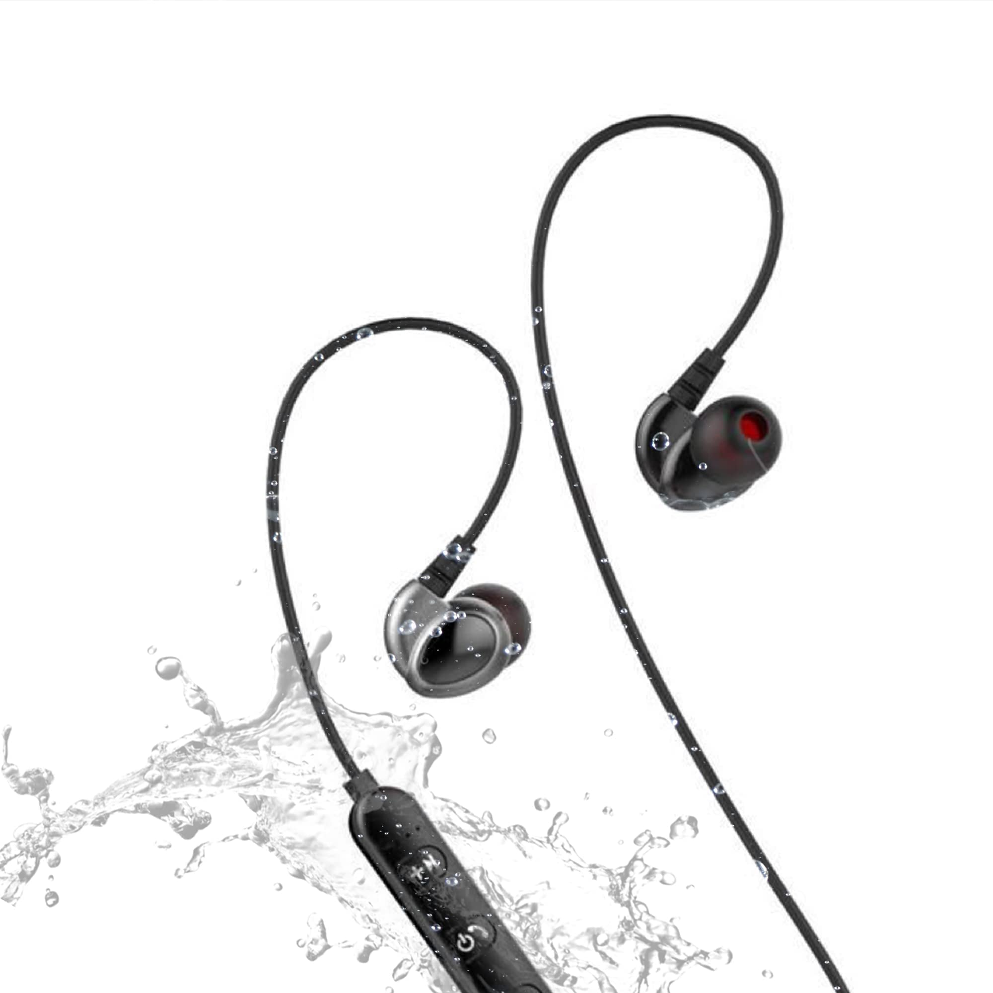 Leicke Cuffie Bluetooth 5.0 in-ear IPX6 sport nere
