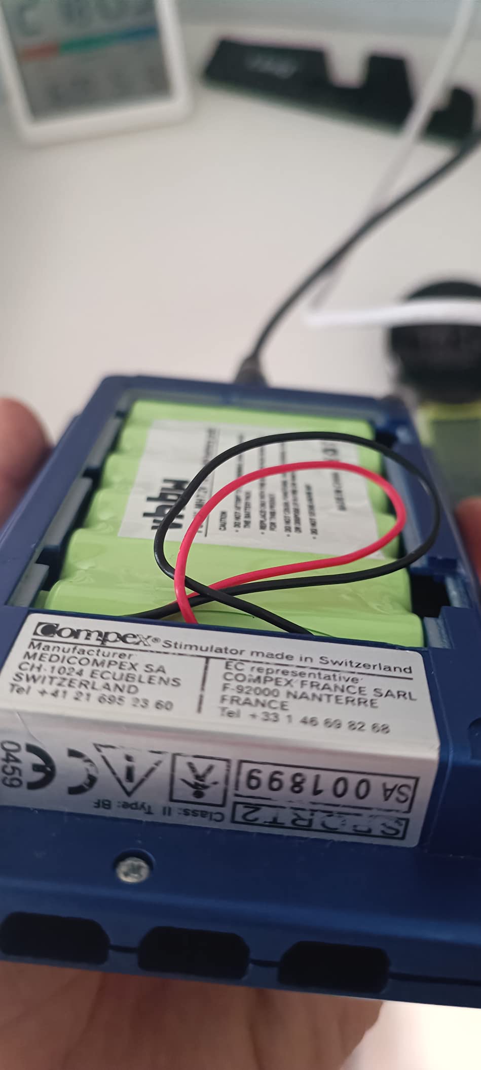 vhbw 1800mAh 7,2V batteria 1 pezzo per Compex