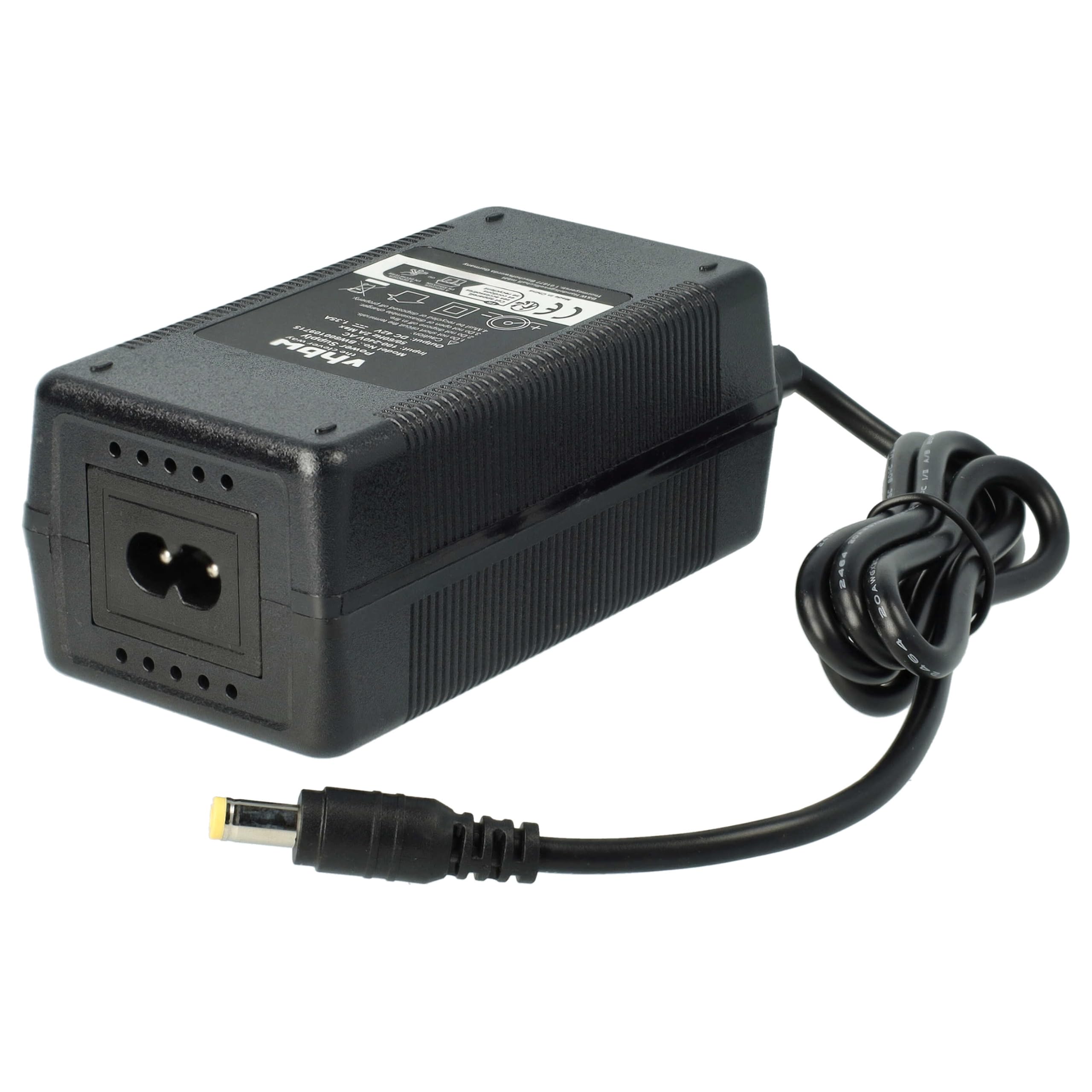 vhbw Caricabatterie per Bosch 1100 Connect Ebike 36V 60W