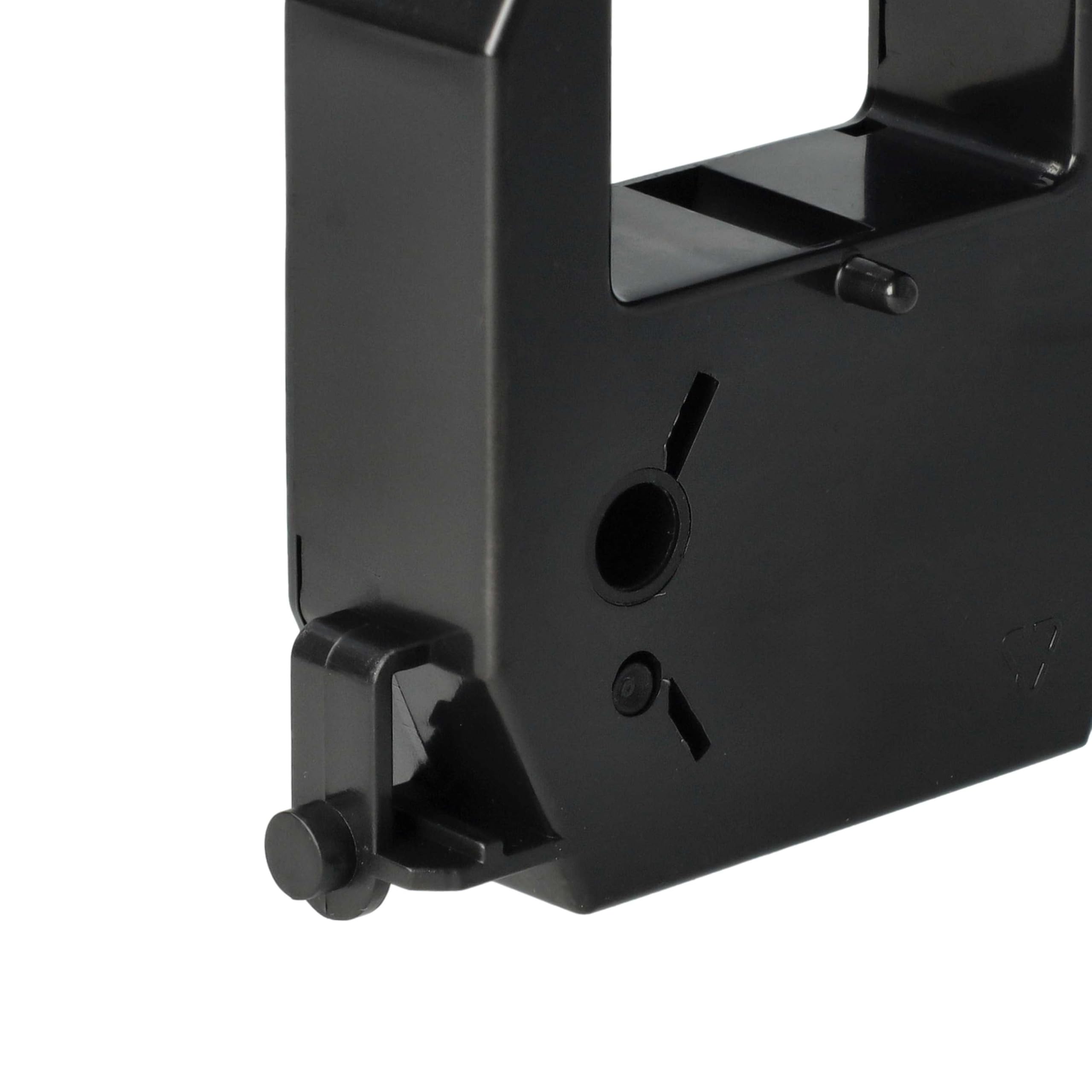 vhbw Nastro inchiostrato nylon nero per Amano PIX-15 timbracartellino