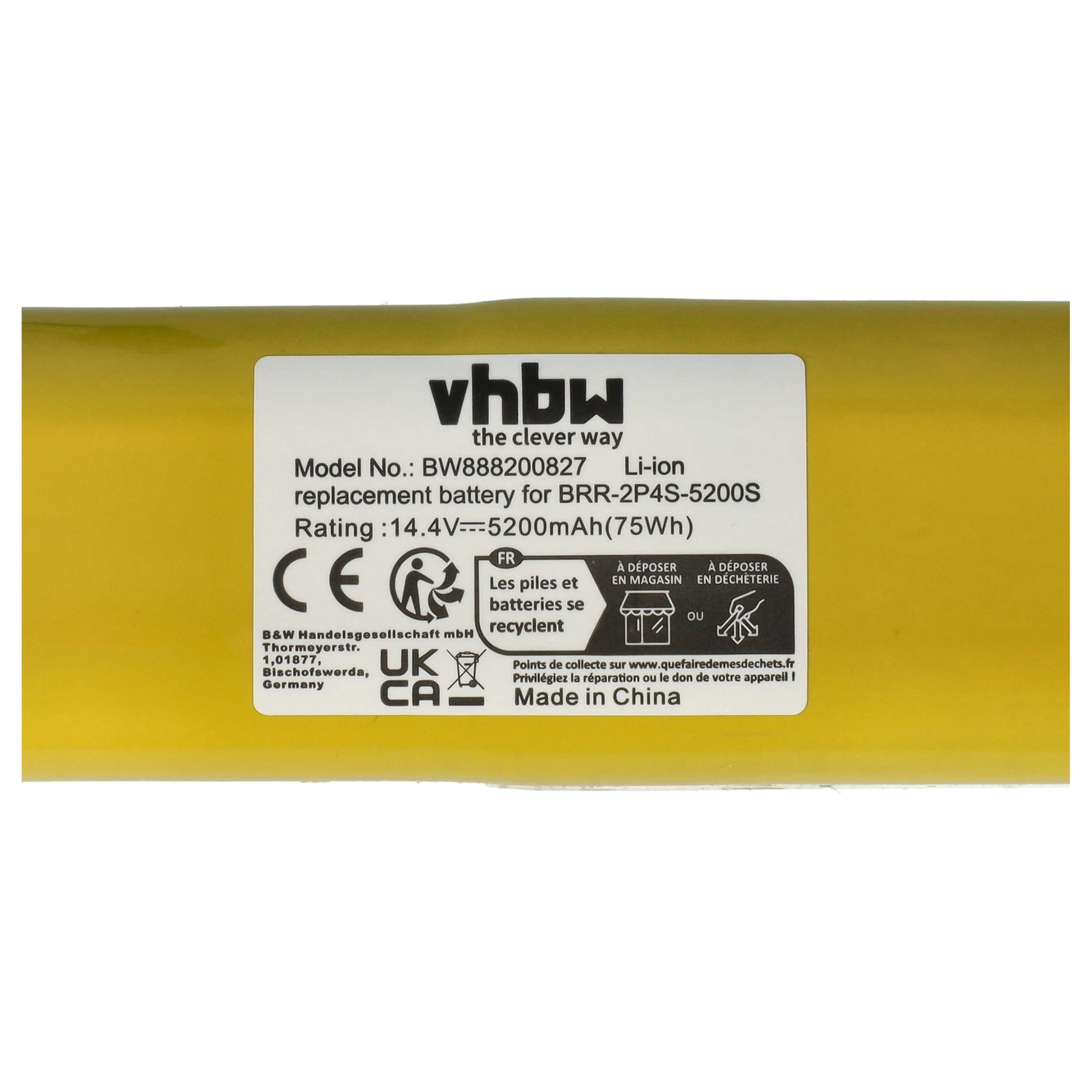 vhbw Batteria BRR-2P4S-5200S per Xiaomi Mijia 1S 5200mAh