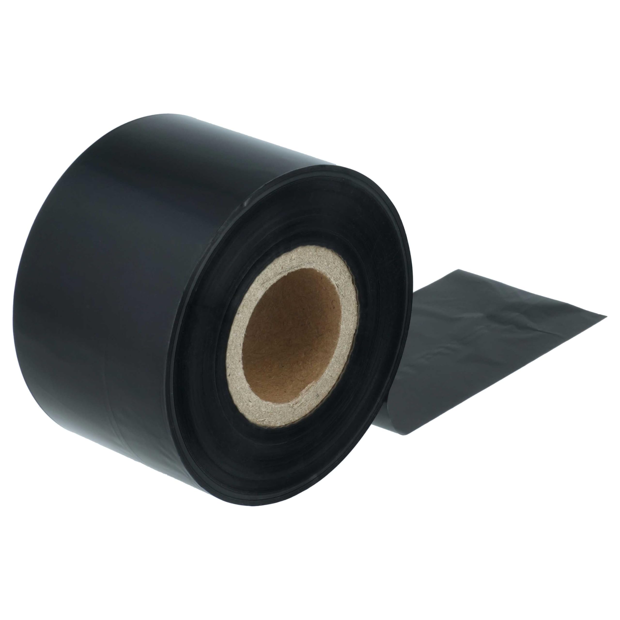 vhbw nastro termico 40mm x 300m 10 pezzi cera nero