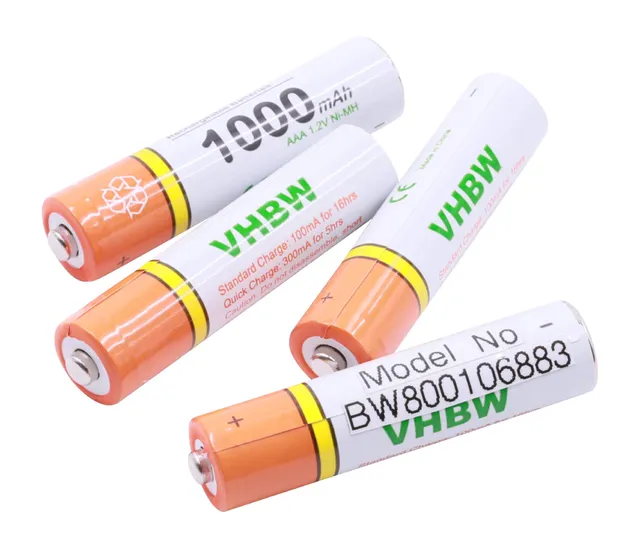 vhbw Batterie AAA 1000mAh Ni-MH per Gigaset 4 pezzi