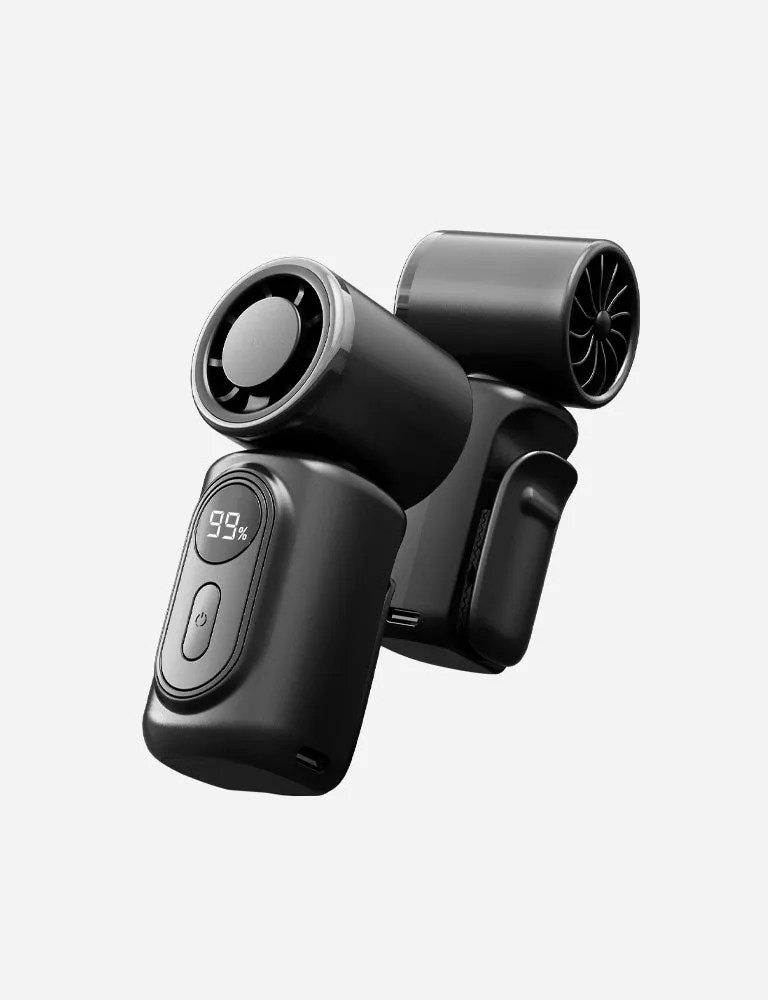 Energea AirVia Mini ventilatore portatile Nero con clip