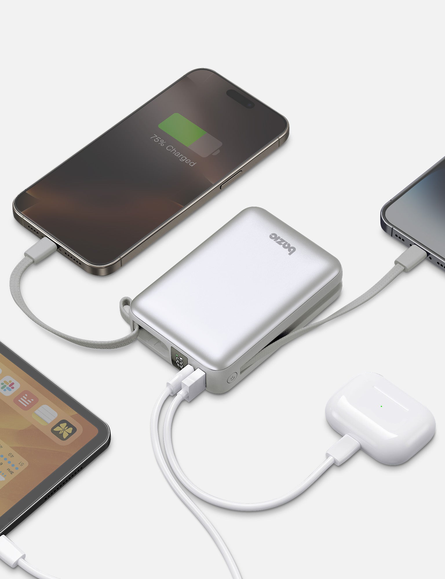 Energea Fusion Mini 20K power bank 20000mAh Pebble cavi integrati
