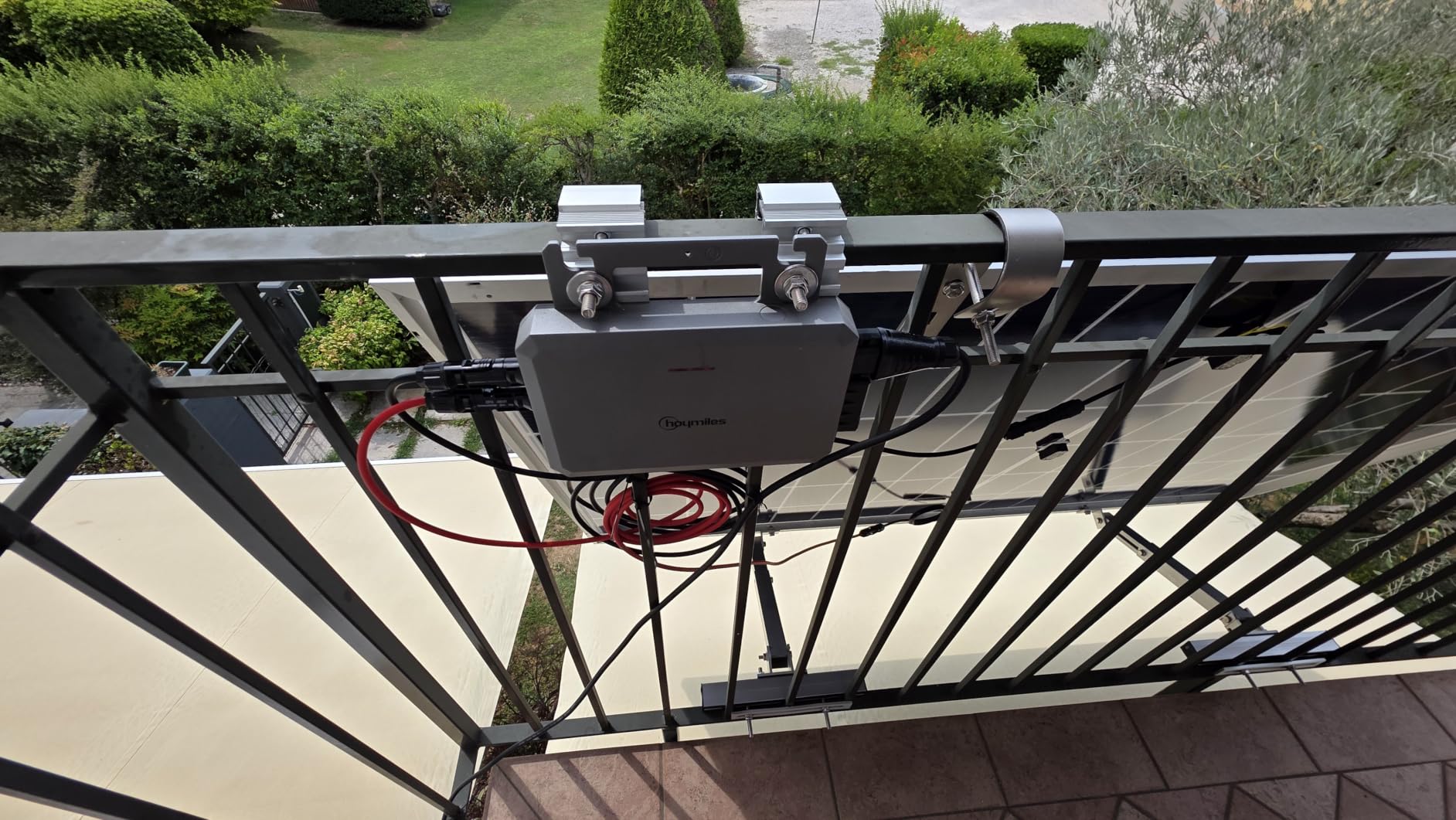 Leicke ULL staffa per pannello solare balcone alluminio