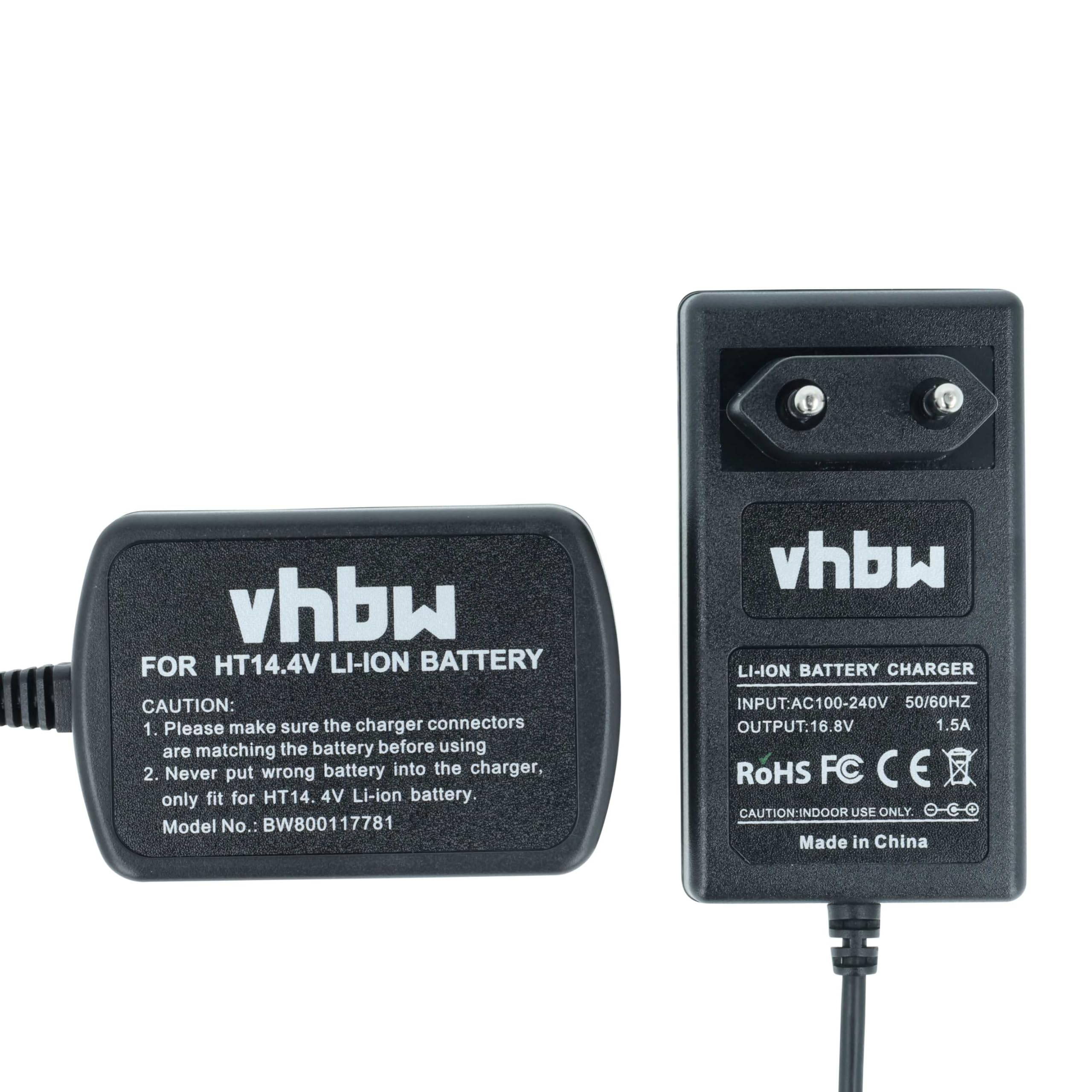 vhbw Caricabatterie Utensili Hitachi 14,4V Li-Ion 1 Vano