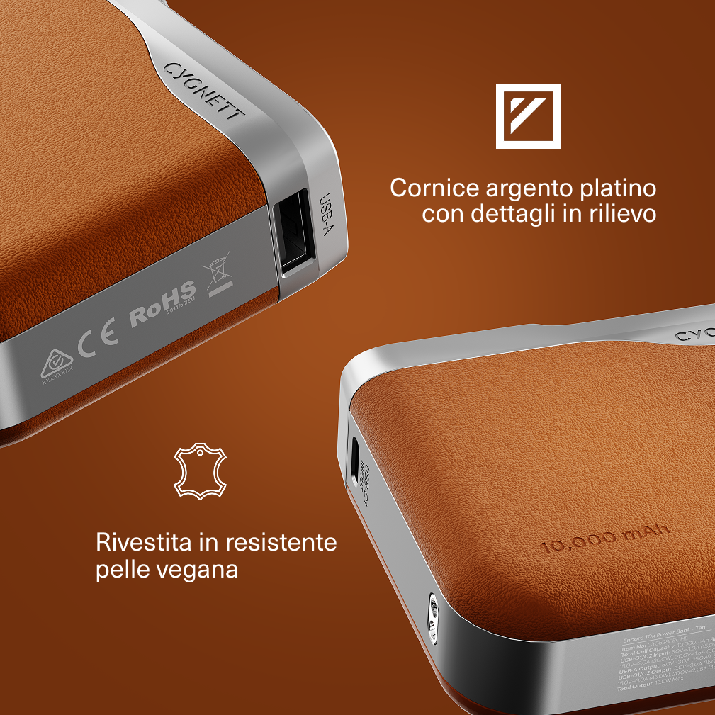 Cygnett Encore Power Bank USB-C 10000mAh 45W Display