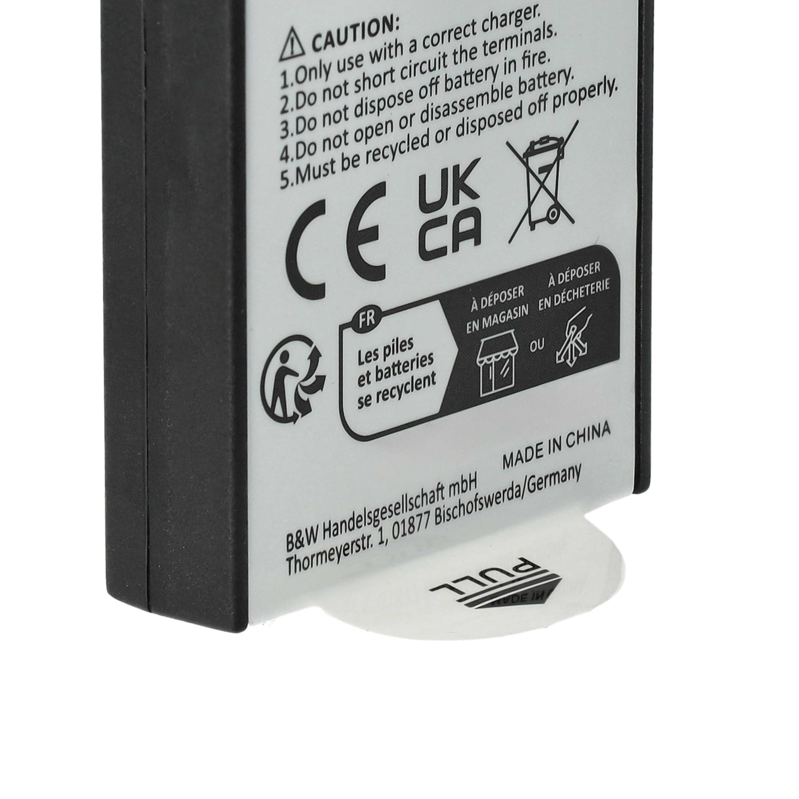 vhbw Batteria fotocamera CZA-05300 600mAh per Polaroid Z230E