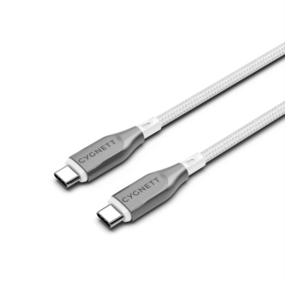 Cygnett Armoured Cavo USB-C USB-C 1 m bianco 100W