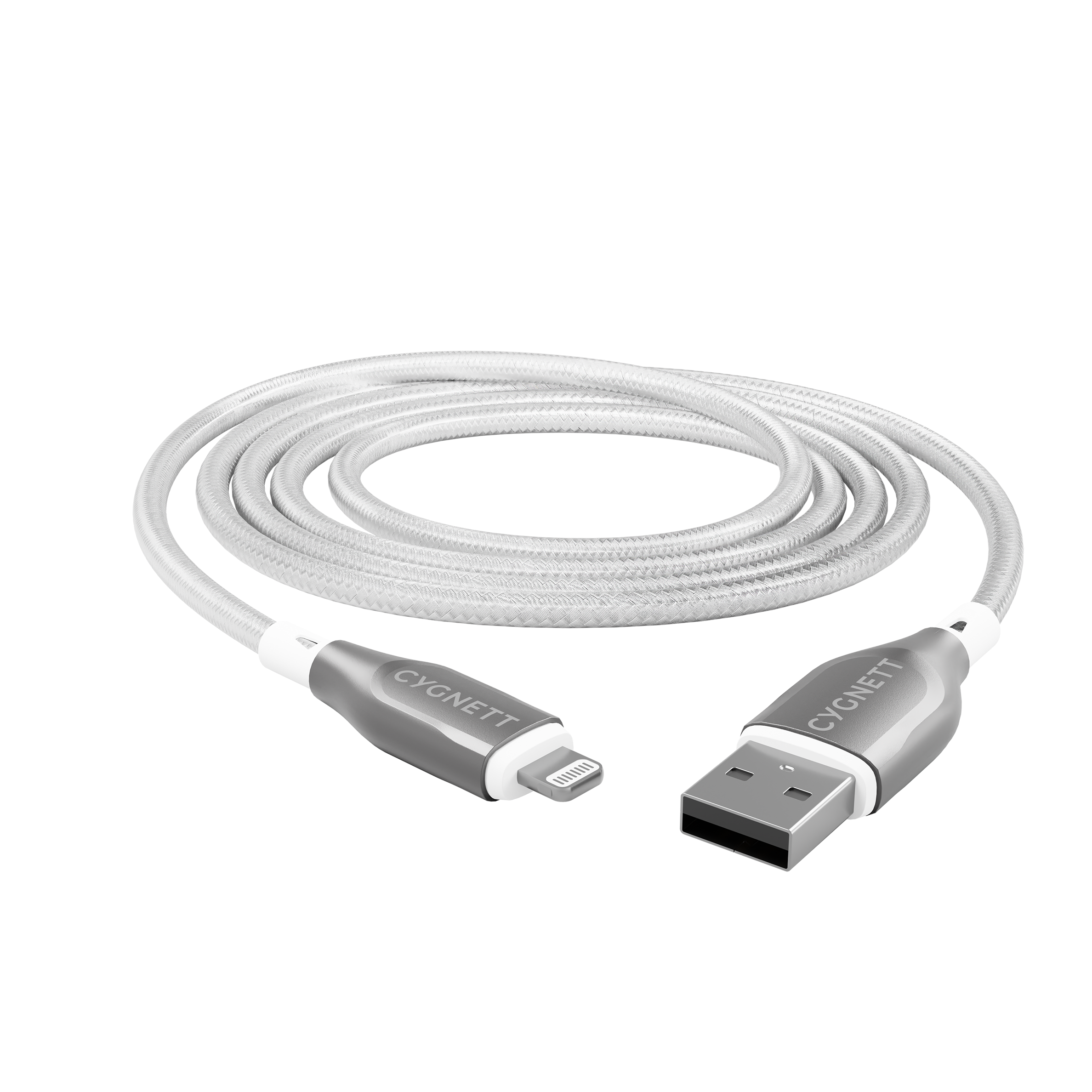 Cygnett Cavo Lightning USB-A 3 m bianco ricarica 12W