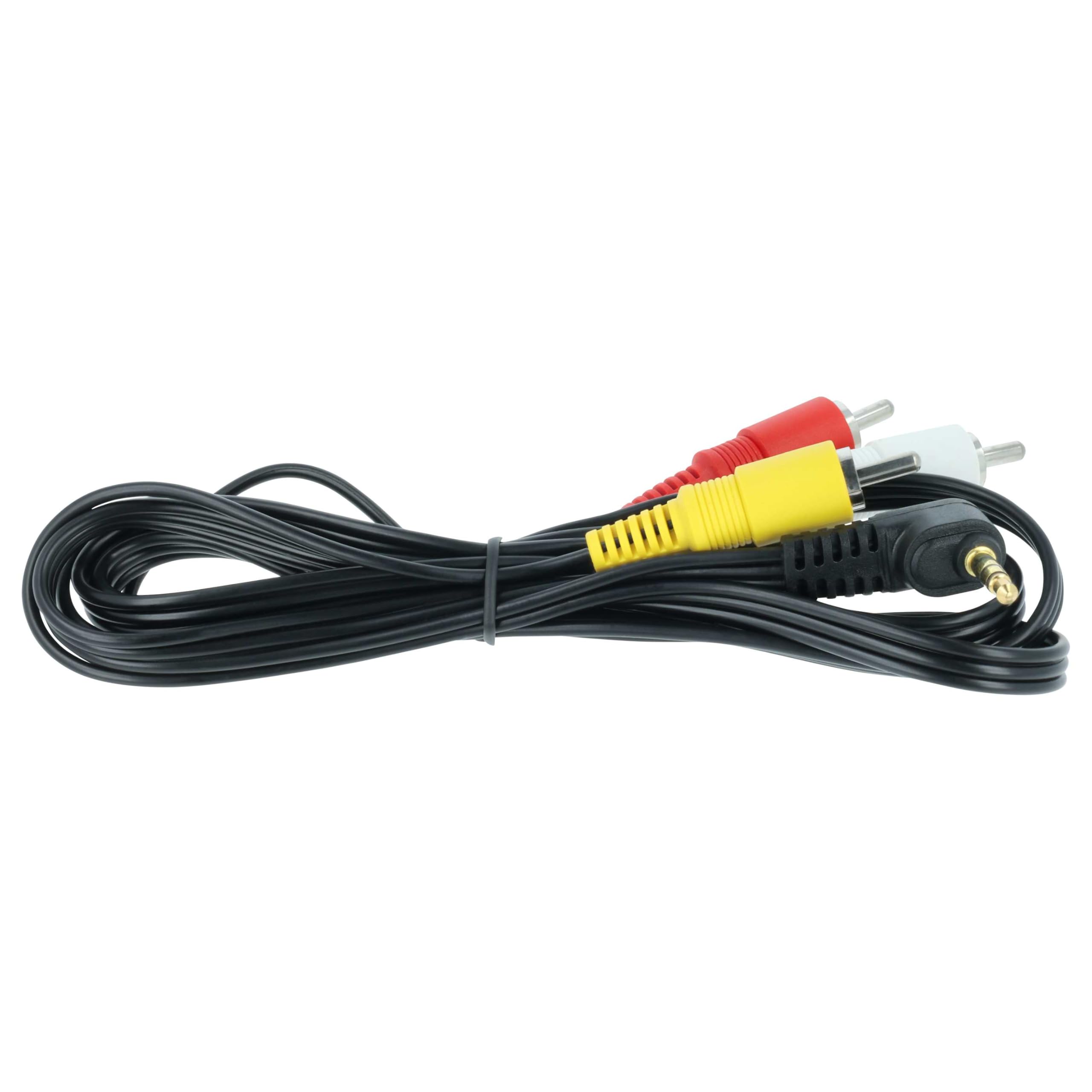 vhbw STV-250N cavo AV per Canon DC220 nero 150 cm