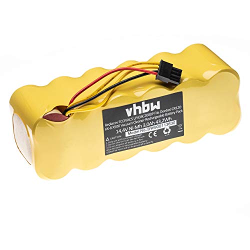 vhbw Batteria per Ariete Briciola 2712 robot aspirapolvere 3000mAh NiMH