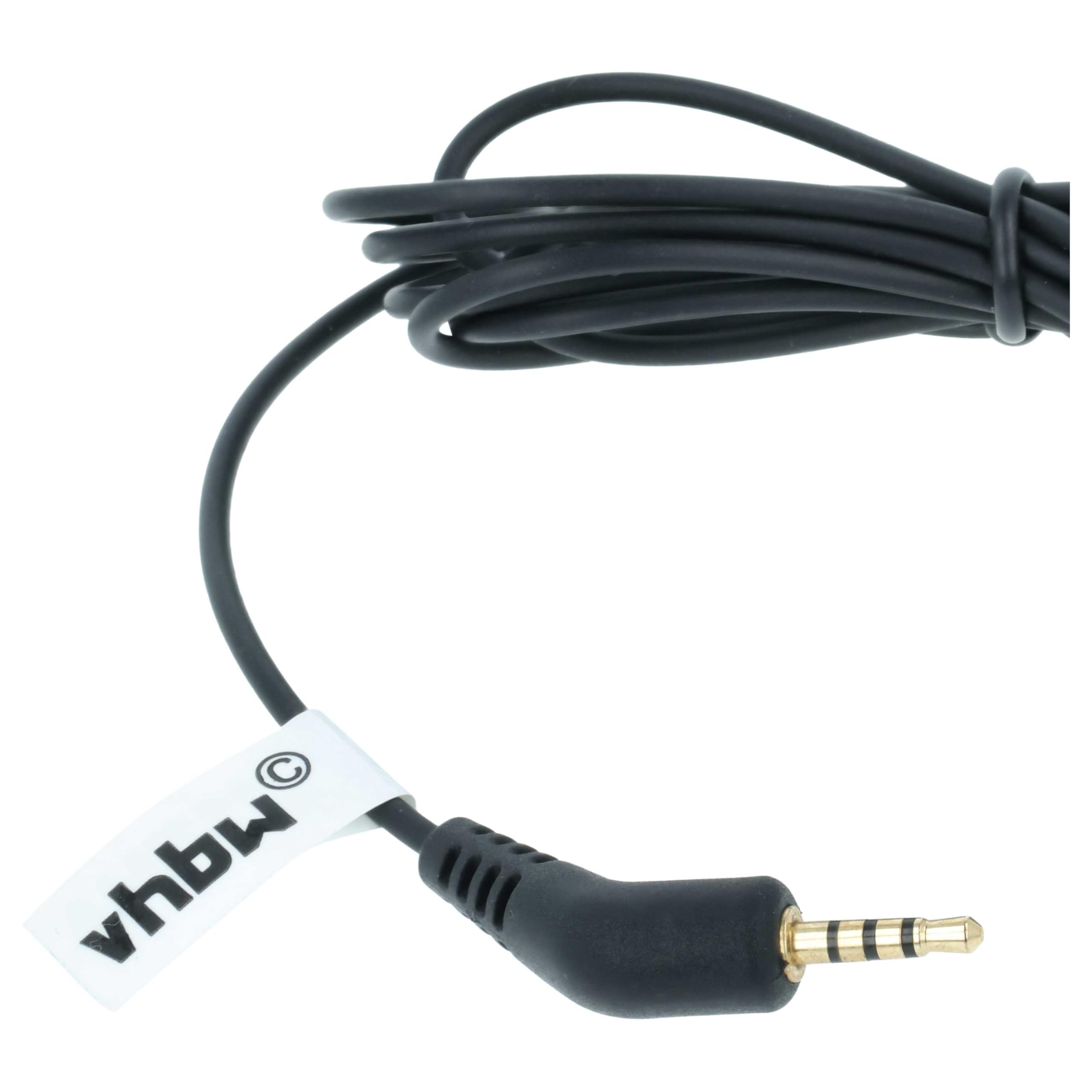 vhbw Cavo audio AUX Bose QuietComfort 3 QC3 120 cm nero