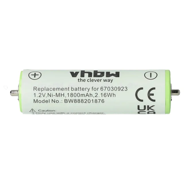 vhbw batteria rasoio Braun Series 1800mAh NiMH