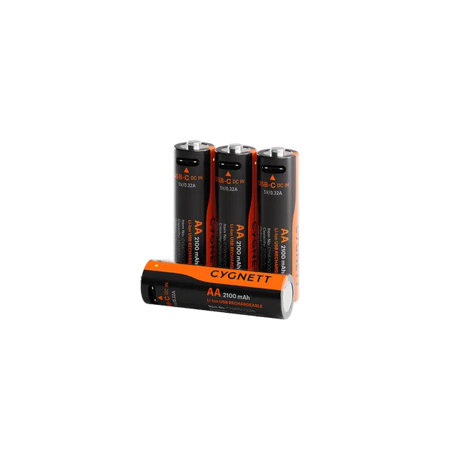 Cygnett batterie AA ricaricabili USB-C 4 pezzi 1,5V
