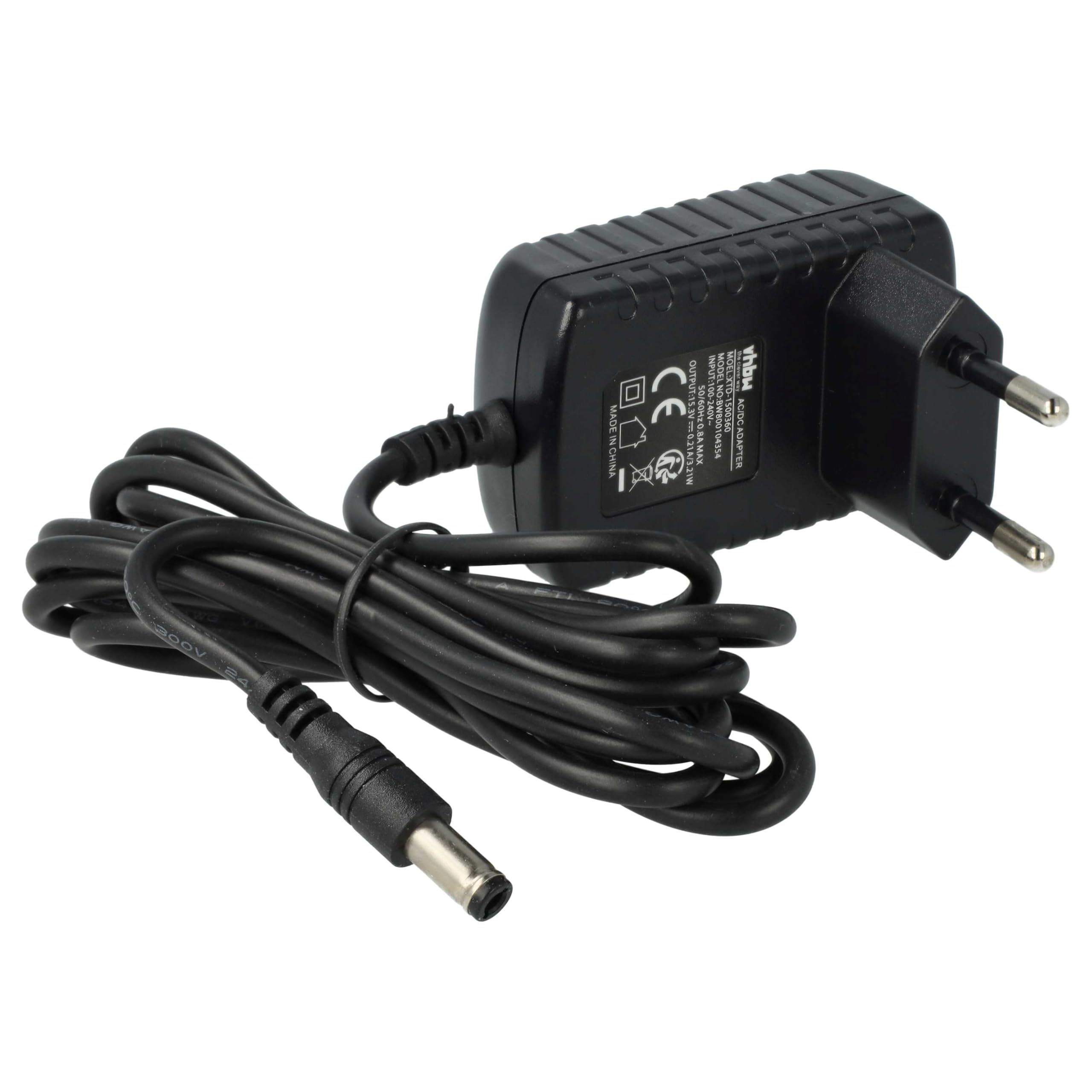 vhbw Alimentatore Black Decker EPC12 12B 150 cm nero