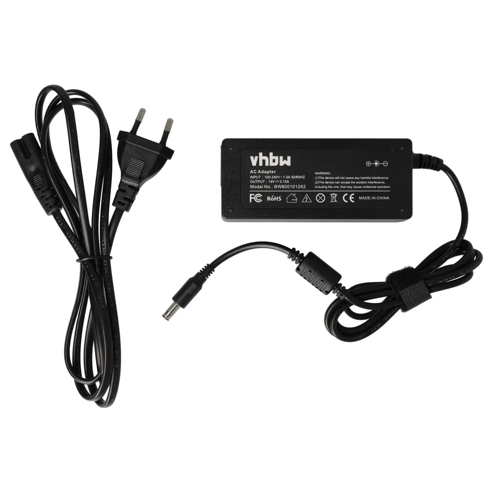 vhbw alimentatore notebook per Samsung N150 60W 19V nero