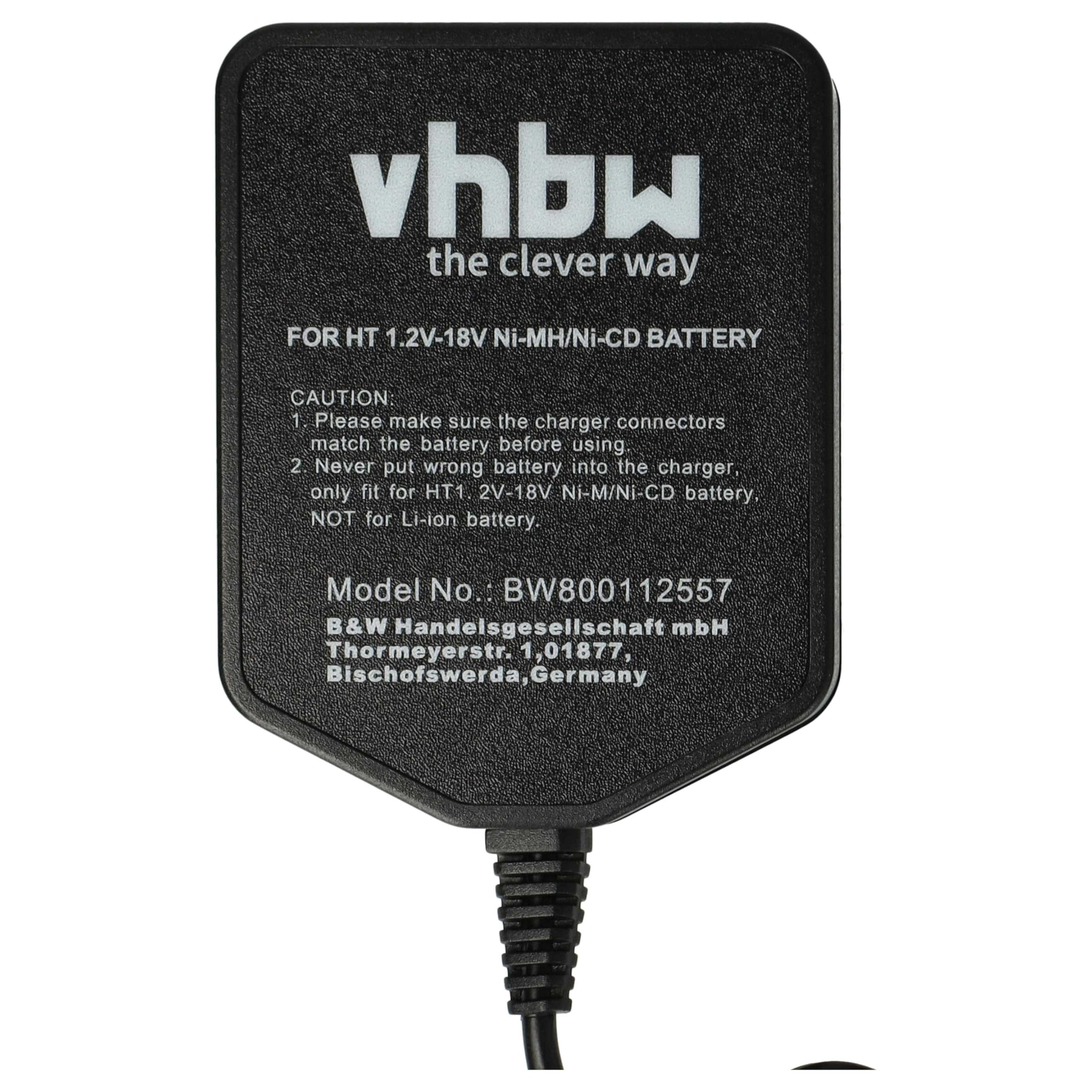 vhbw Caricabatterie Batterie per Hitachi 7,2-18V NiMH 1 slot