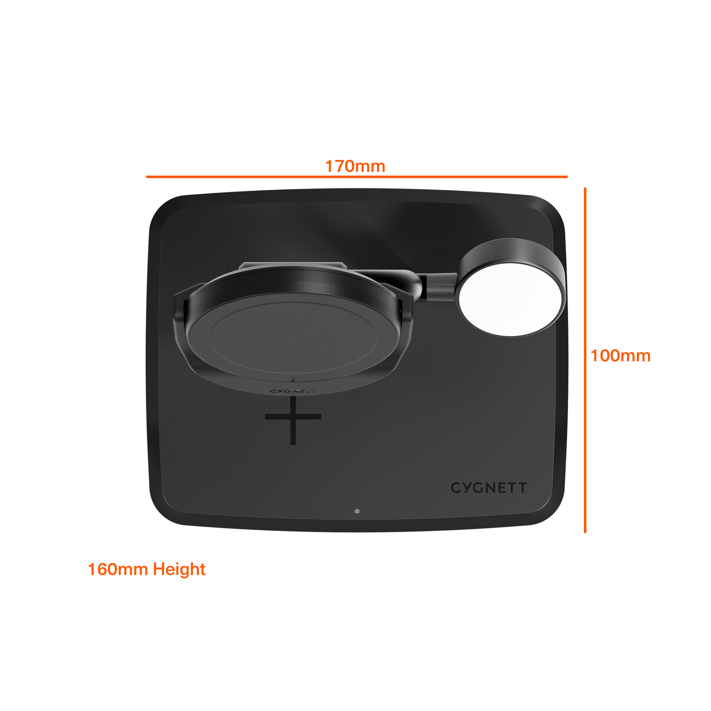 Cygnett ChargeBase Caricatore Wireless 3-in-1 Nero 15W