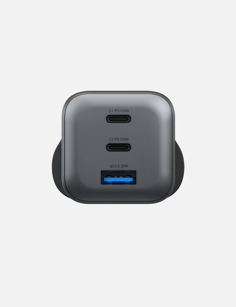Energea AmpCharge Mini 100 caricatore GaN 100W Gunmetal
