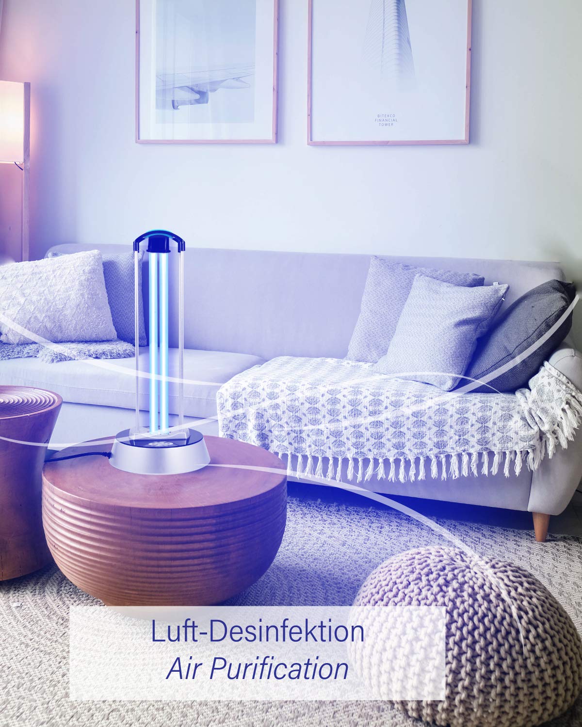 Leicke Lampada UV germicida ozono con telecomando