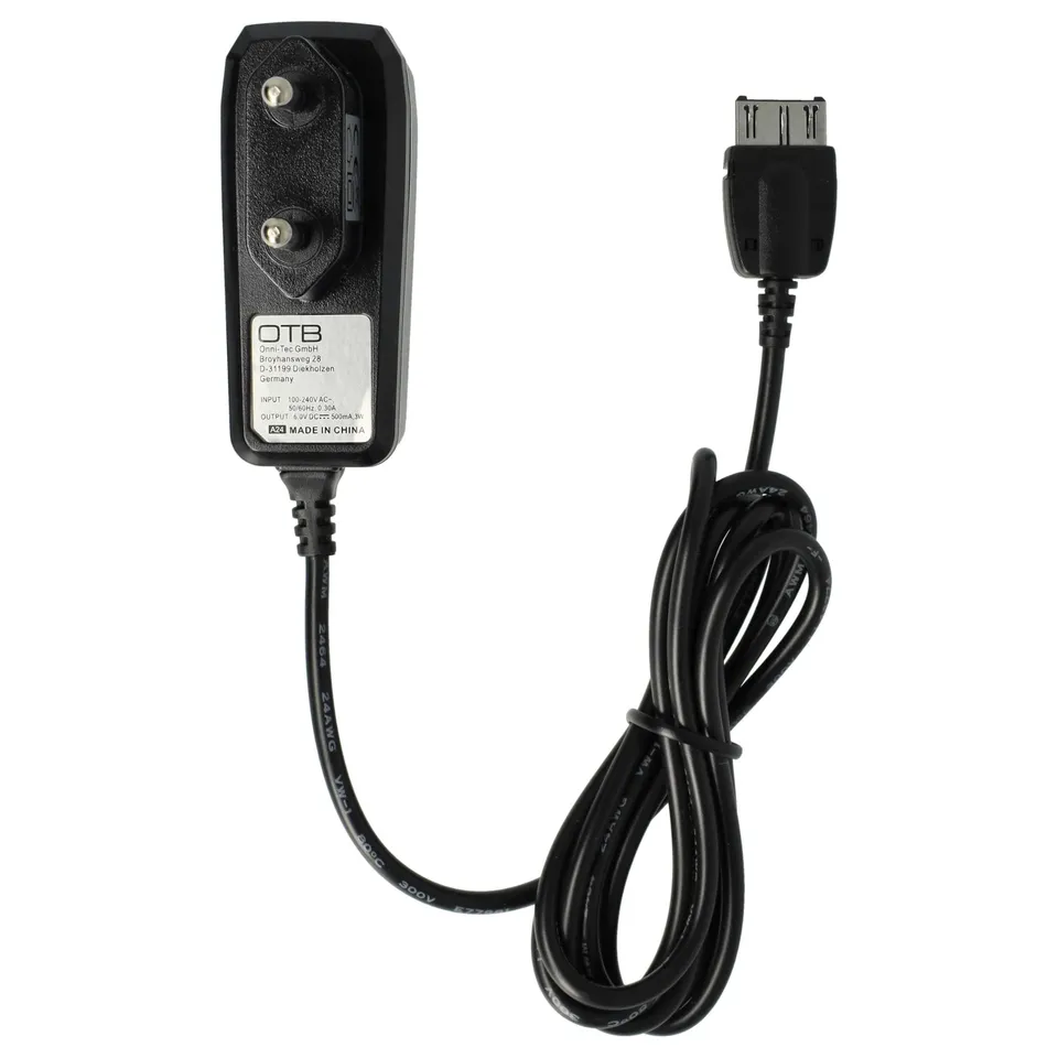 vhbw Caricabatterie telefono Siemens A57 A60 6V nero
