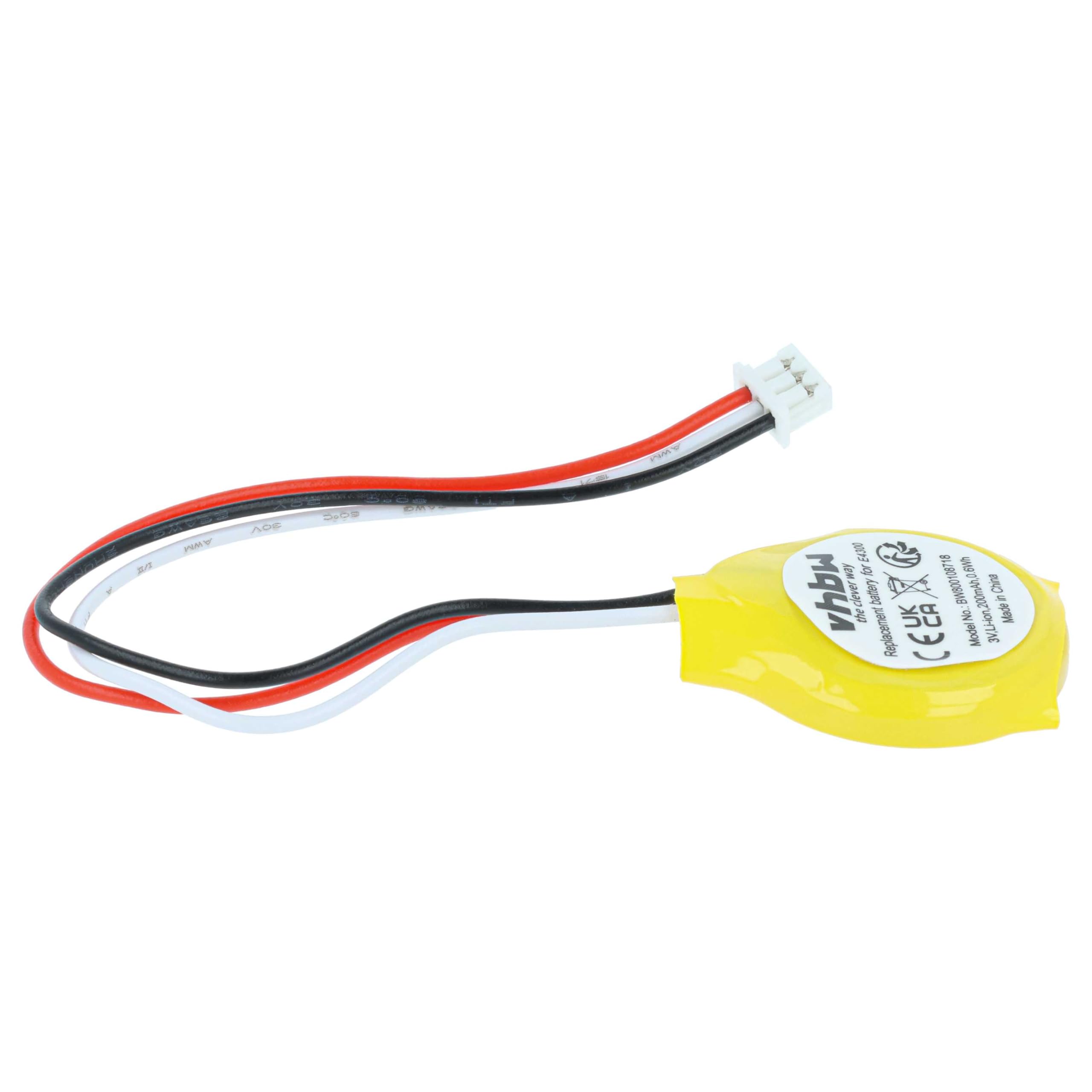 vhbw Batteria BIOS GC020012R00 notebook Dell 200mAh
