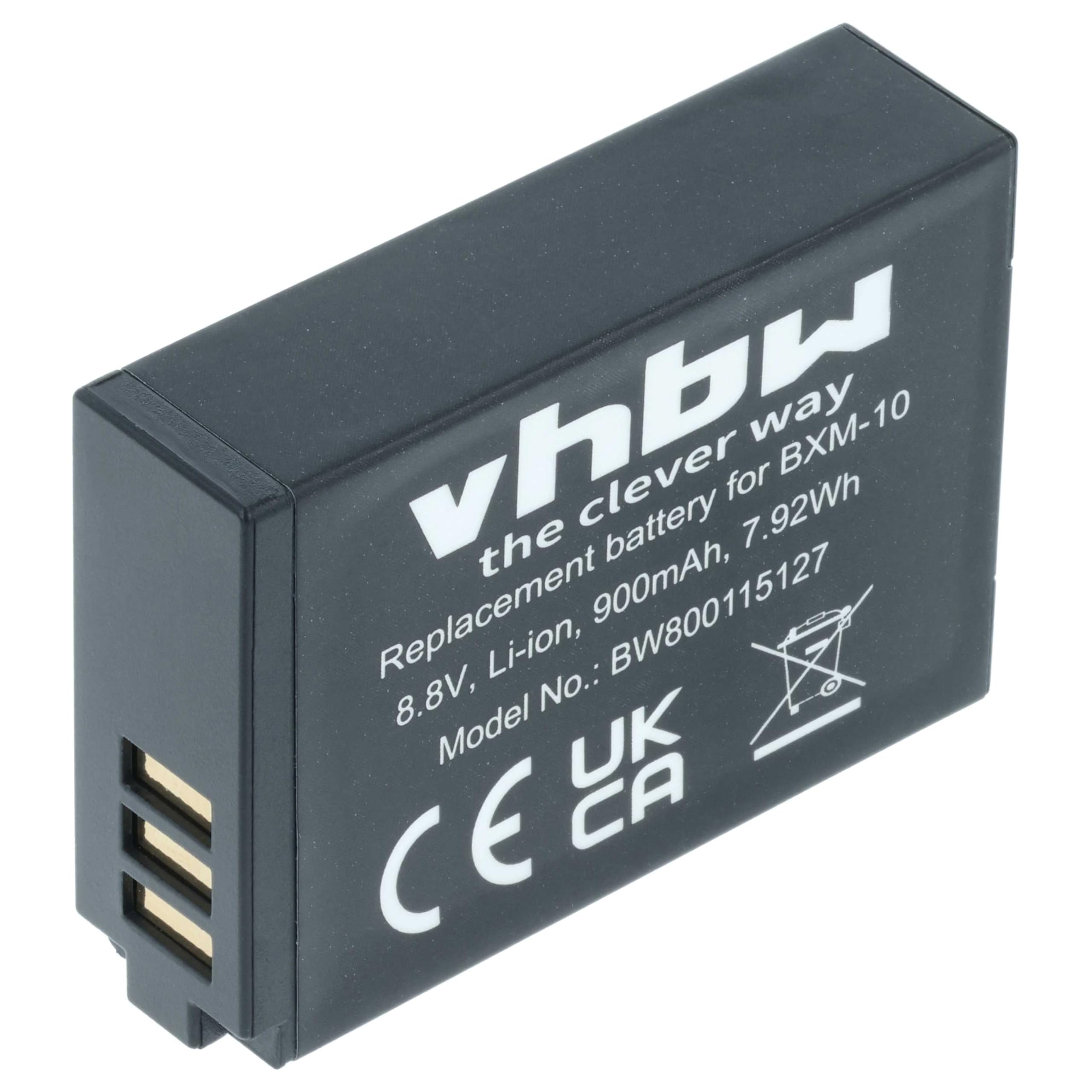 vhbw BXM-10 batteria fotocamera 1x 900mAh per Yi M1