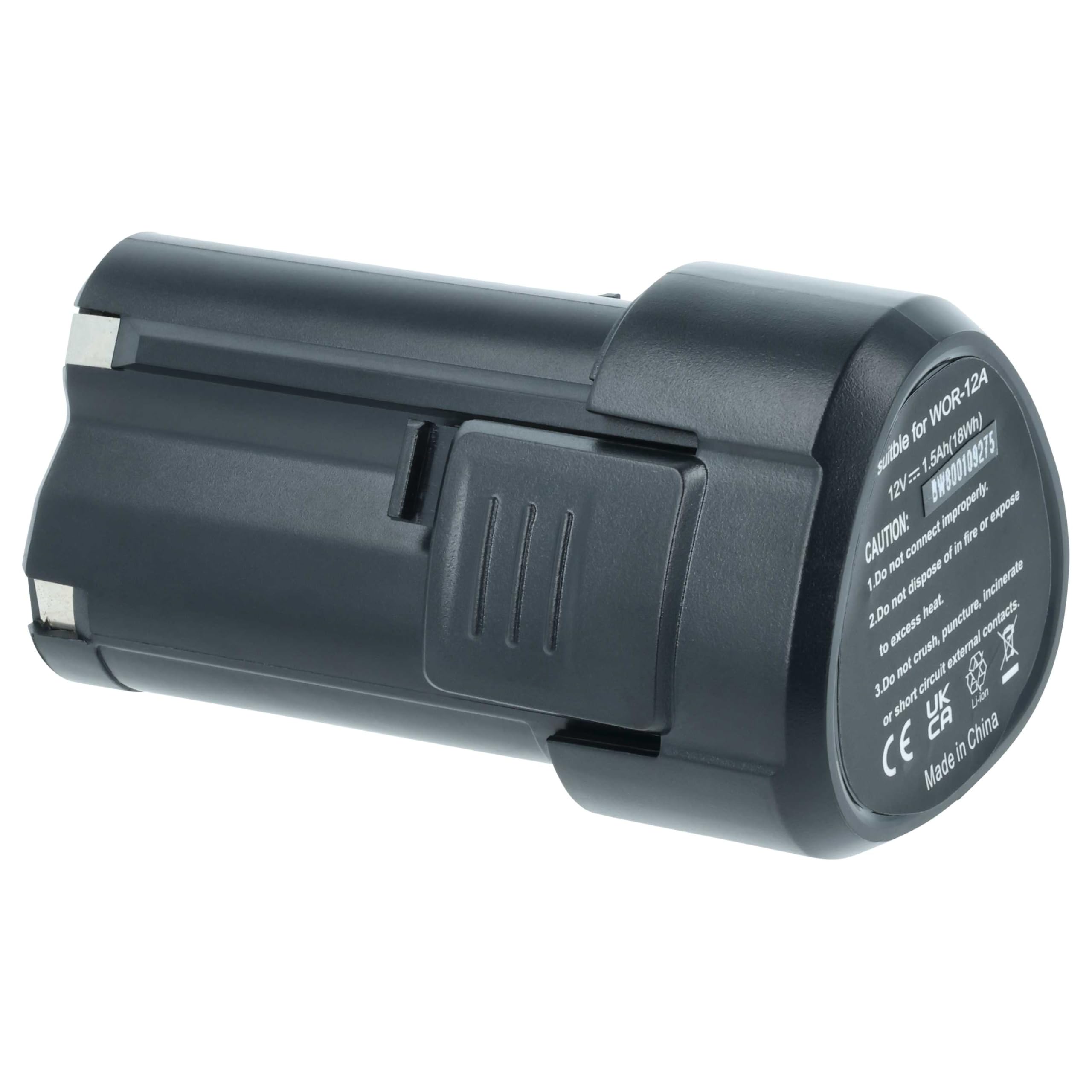 vhbw WA3503 batteria utensili 12V 1500mAh Li-Ion