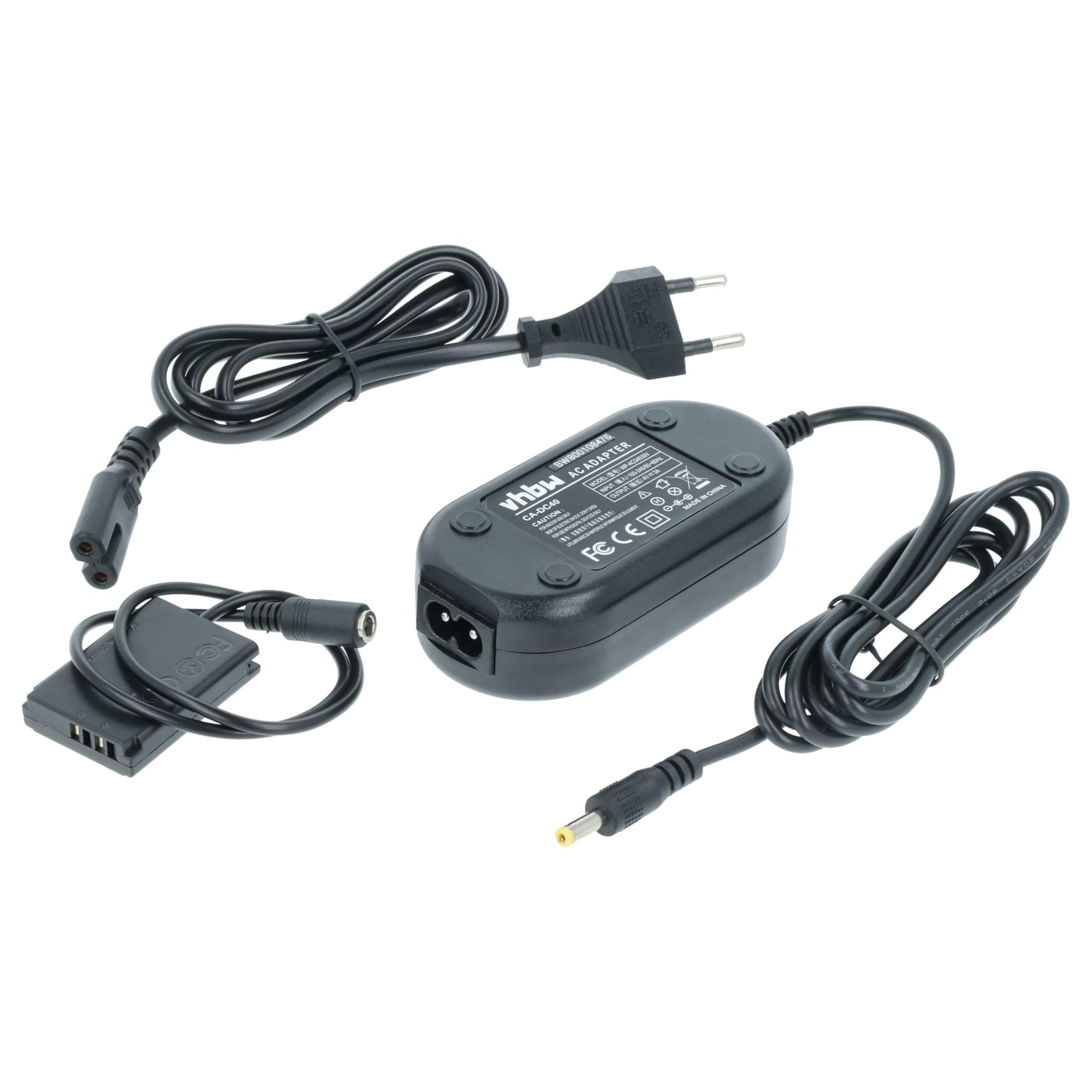 vhbw ACK-DC110 alimentatore fotocamera per Canon G7X 2m nero
