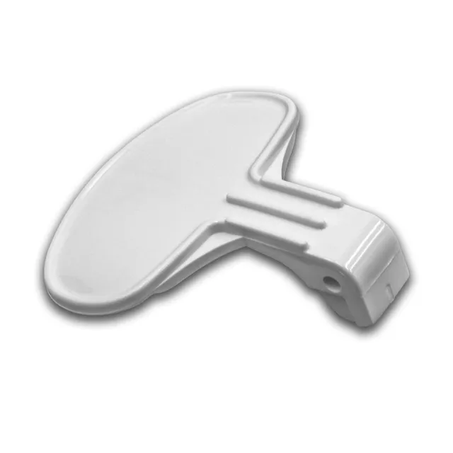 vhbw Maniglia Hoover HN5060 oblò lavatrice plastica bianca