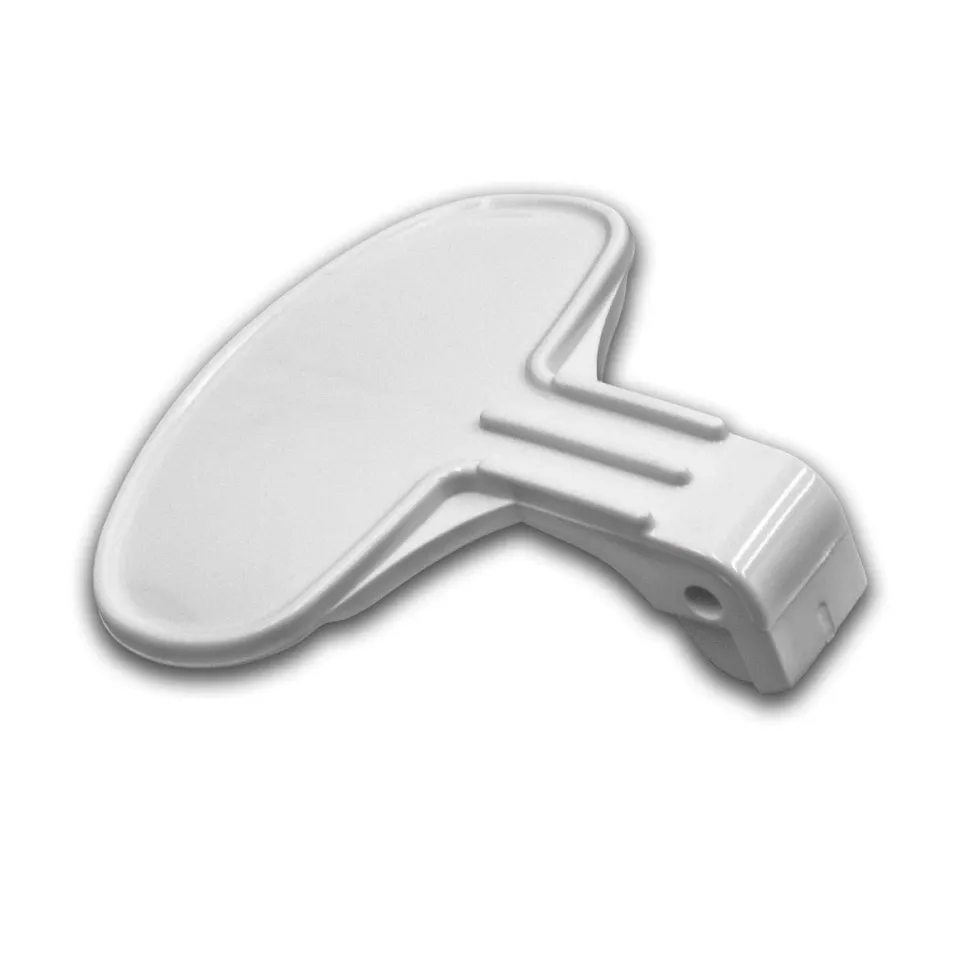 vhbw Maniglia Hoover HN5060 oblò lavatrice plastica bianca