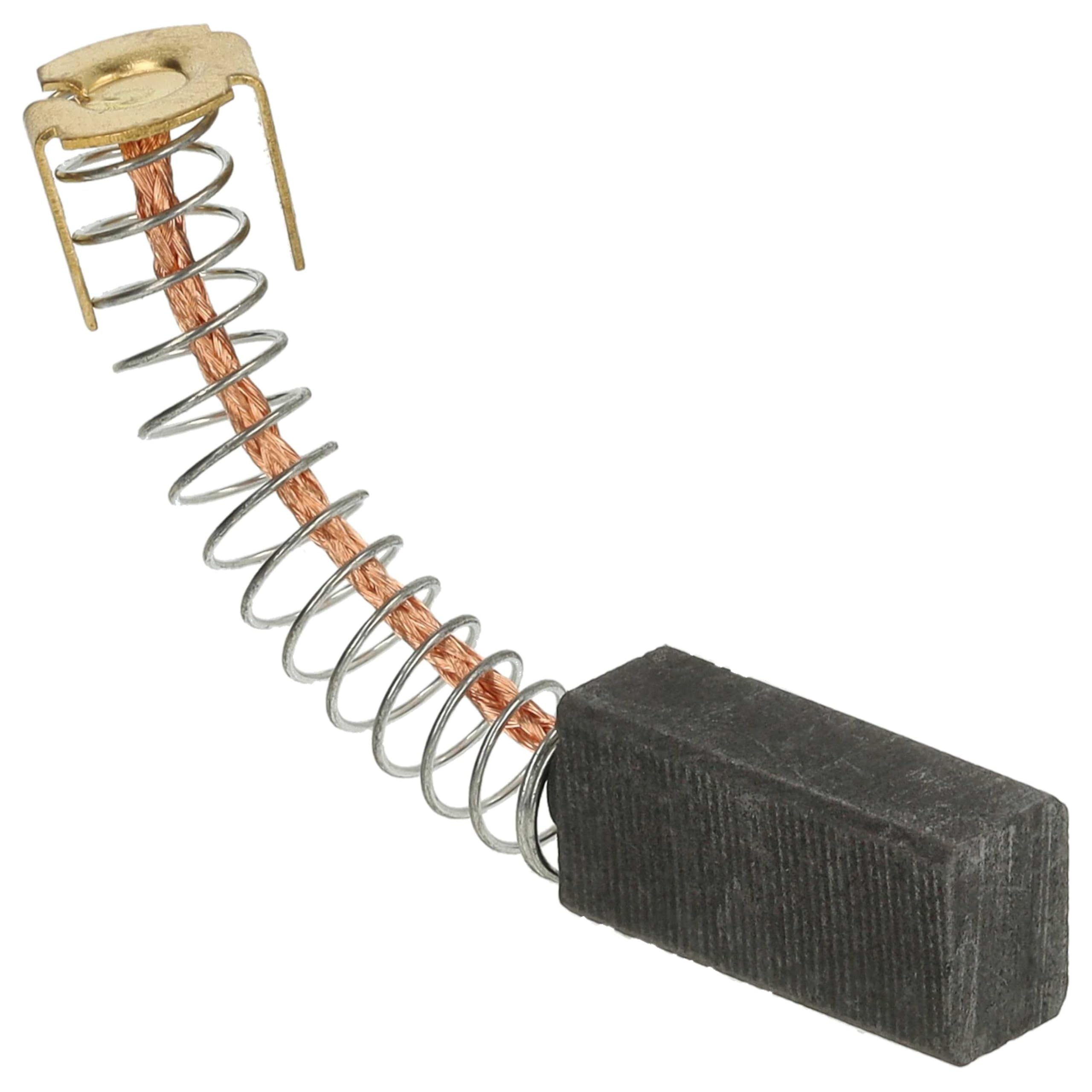 vhbw Spazzole carbone 6x8x18 mm utensile elettrico 2x grafite