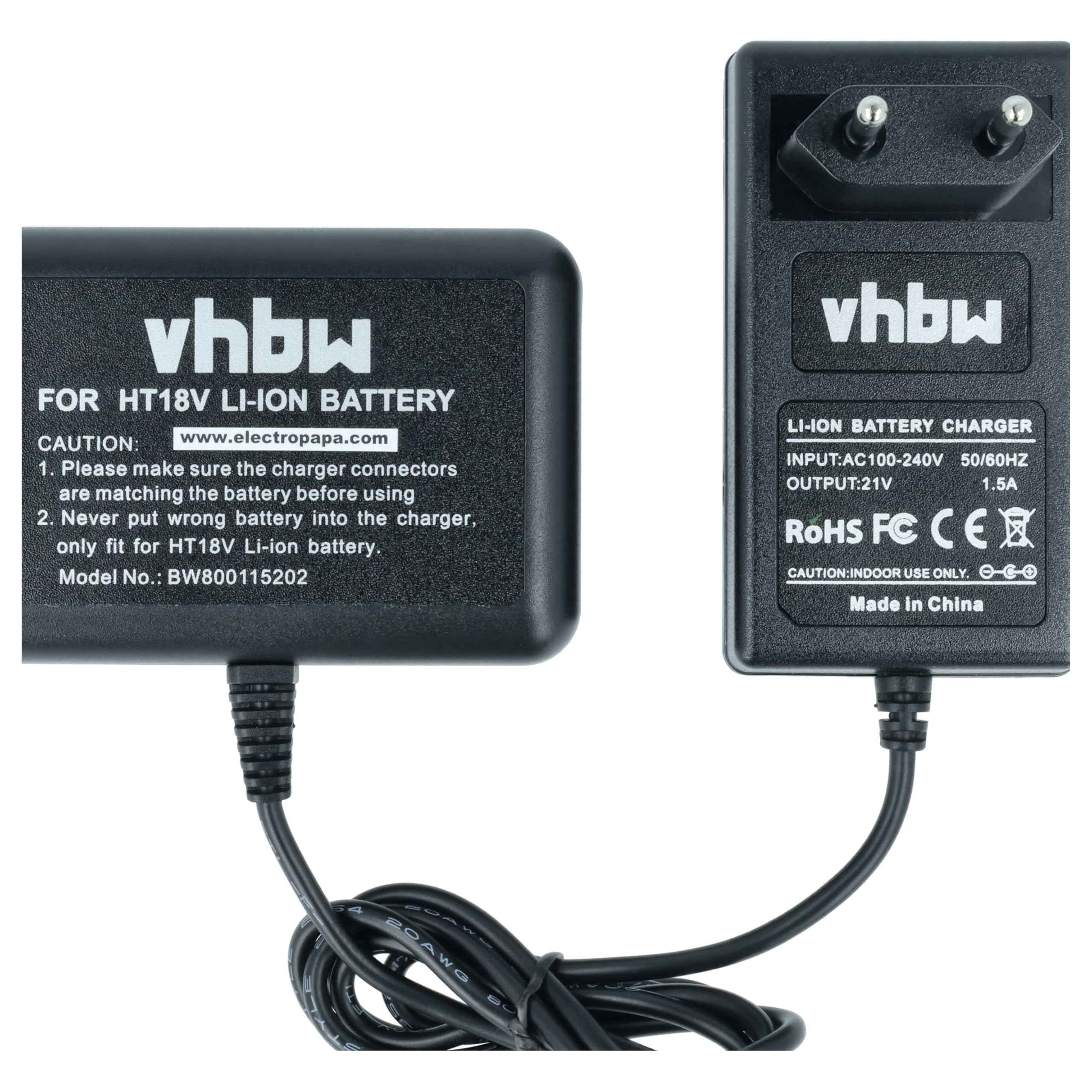 vhbw Caricabatterie 18V utensili per Hitachi UB 18DSL 1 slot
