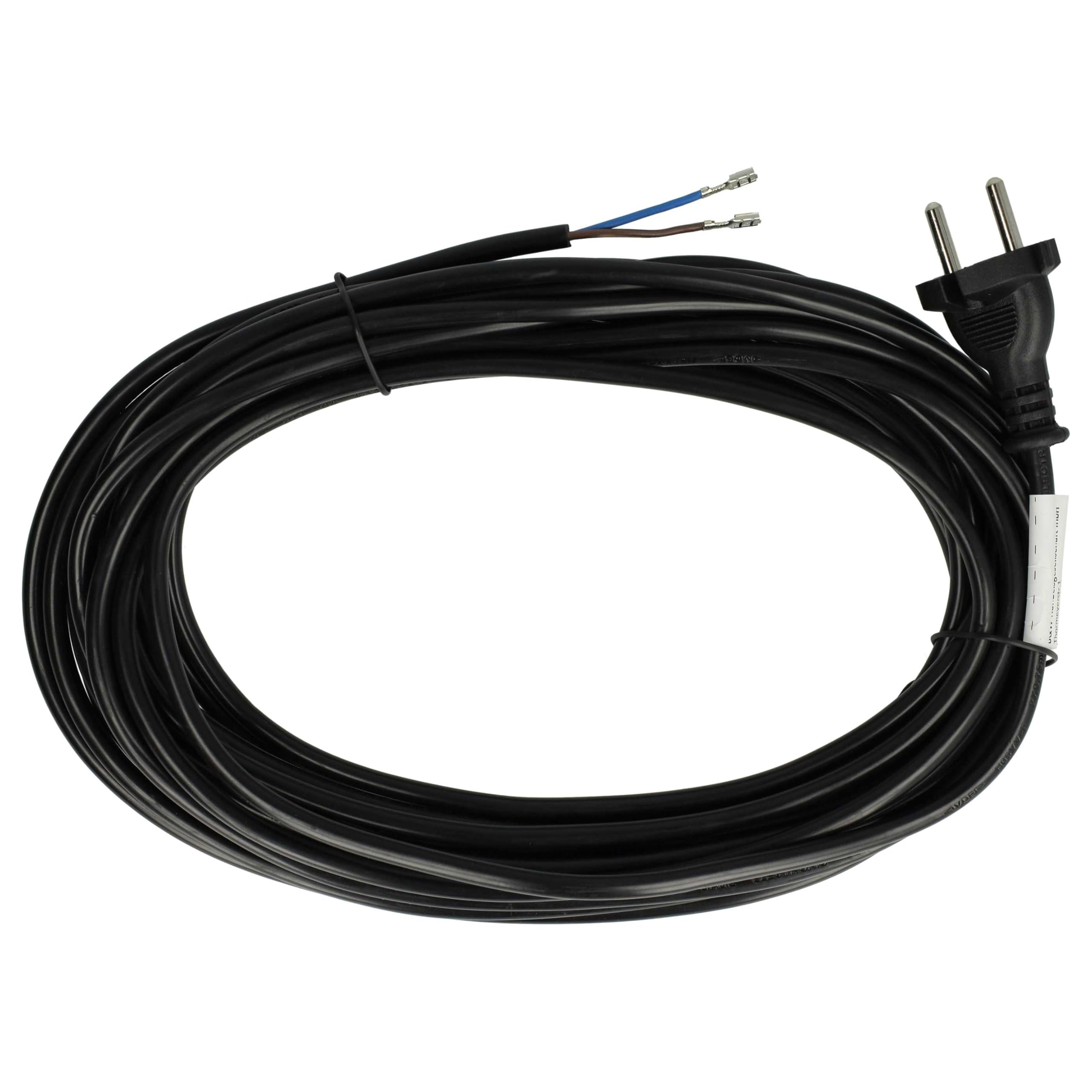 vhbw Cavo Alimentazione Aspirapolvere 10 m 1000W Nero
